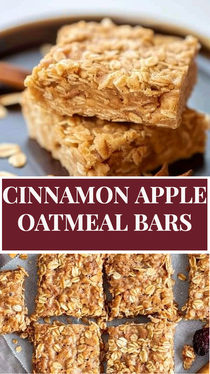 Cinnamon Apple Oatmeal Bars 6 Cinnamon Apple Oatmeal Bars