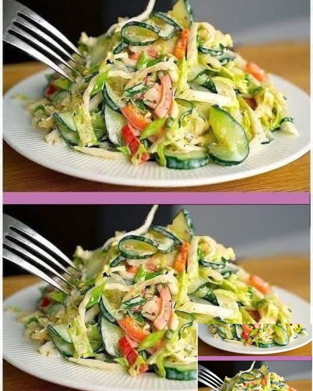 Gurkensalat mit Chinakohl