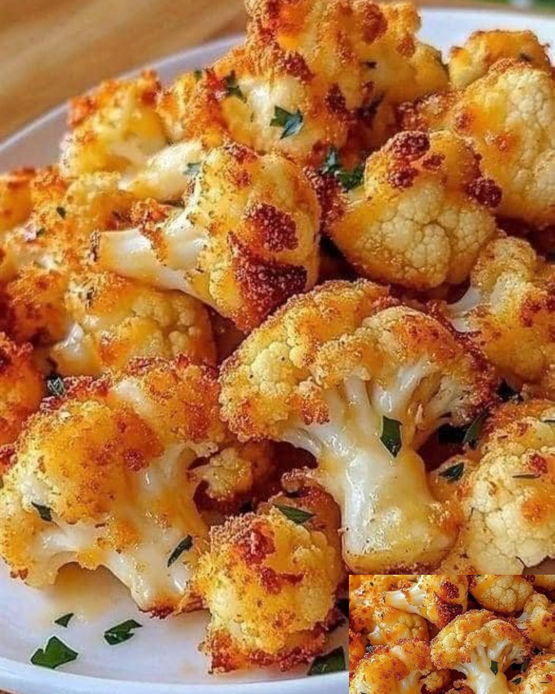 Gebackener Blumenkohl mit Käse