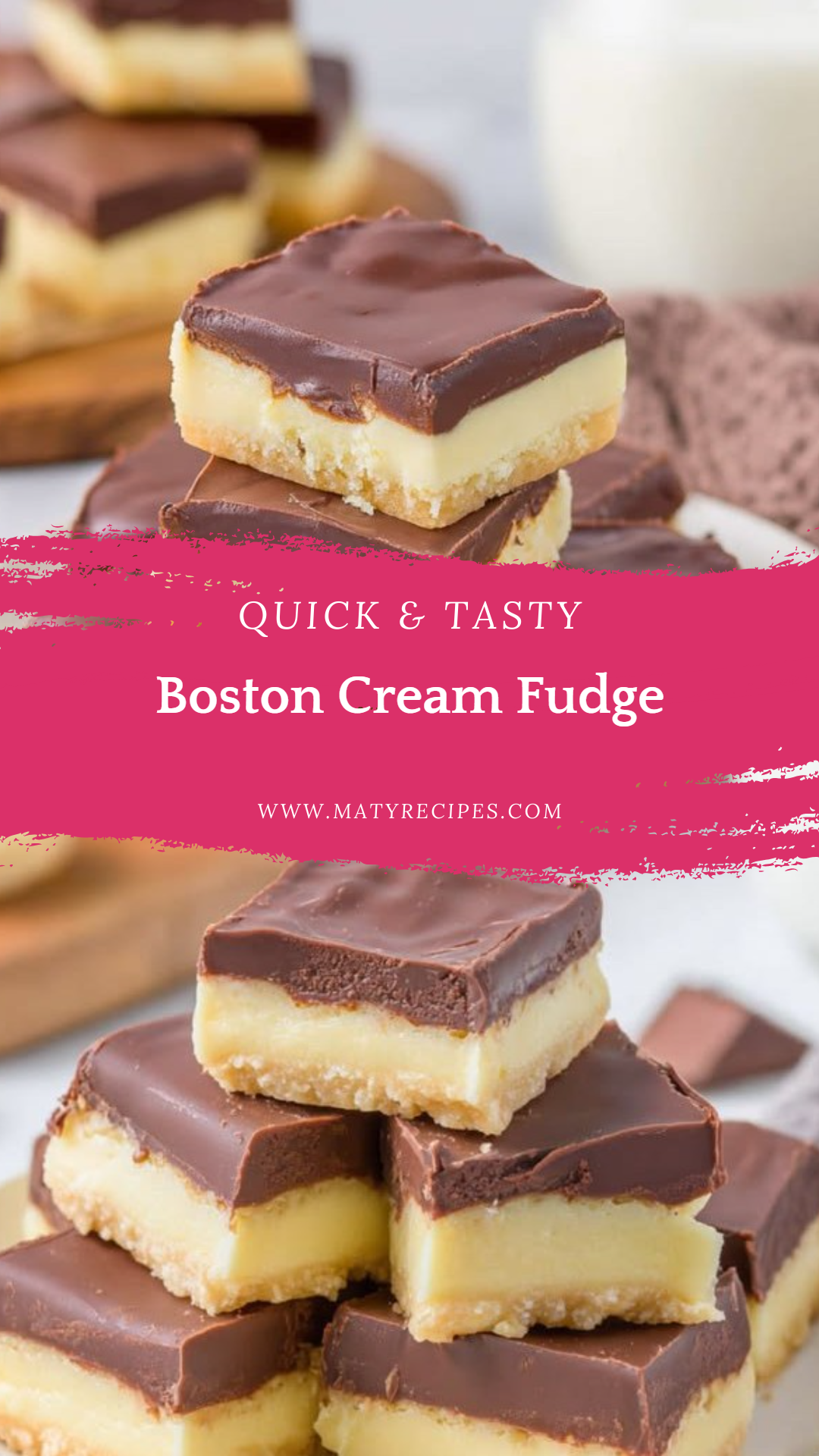 Boston Cream Fudge