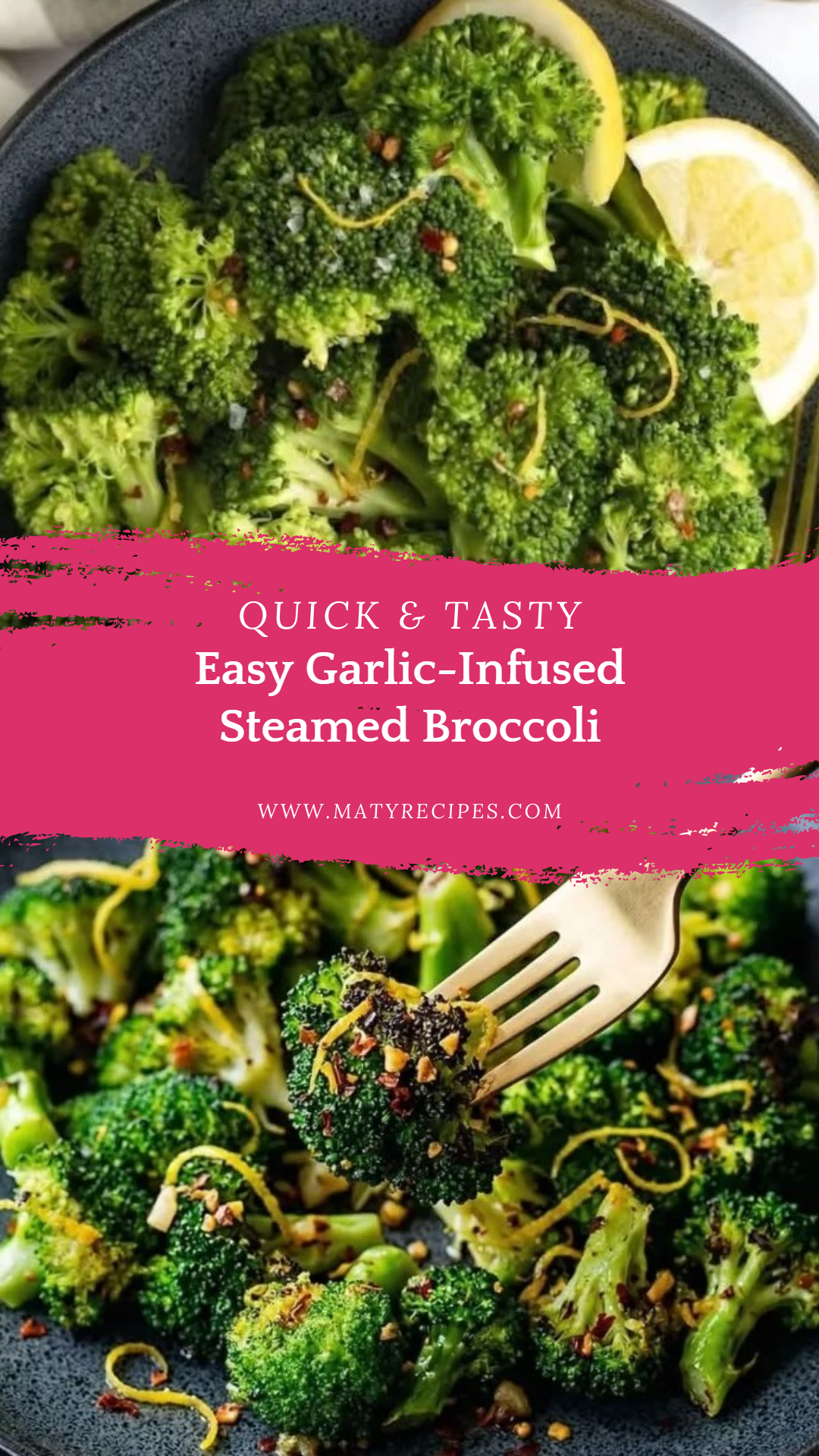 Easy Garlic-Infused Steamed Broccoli