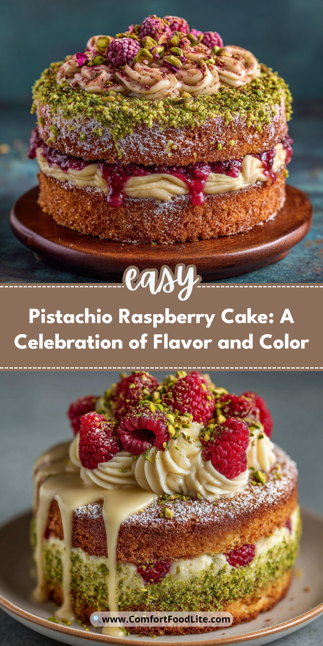Pistachio Raspberry Cake: A Celebration of Flavor and Color