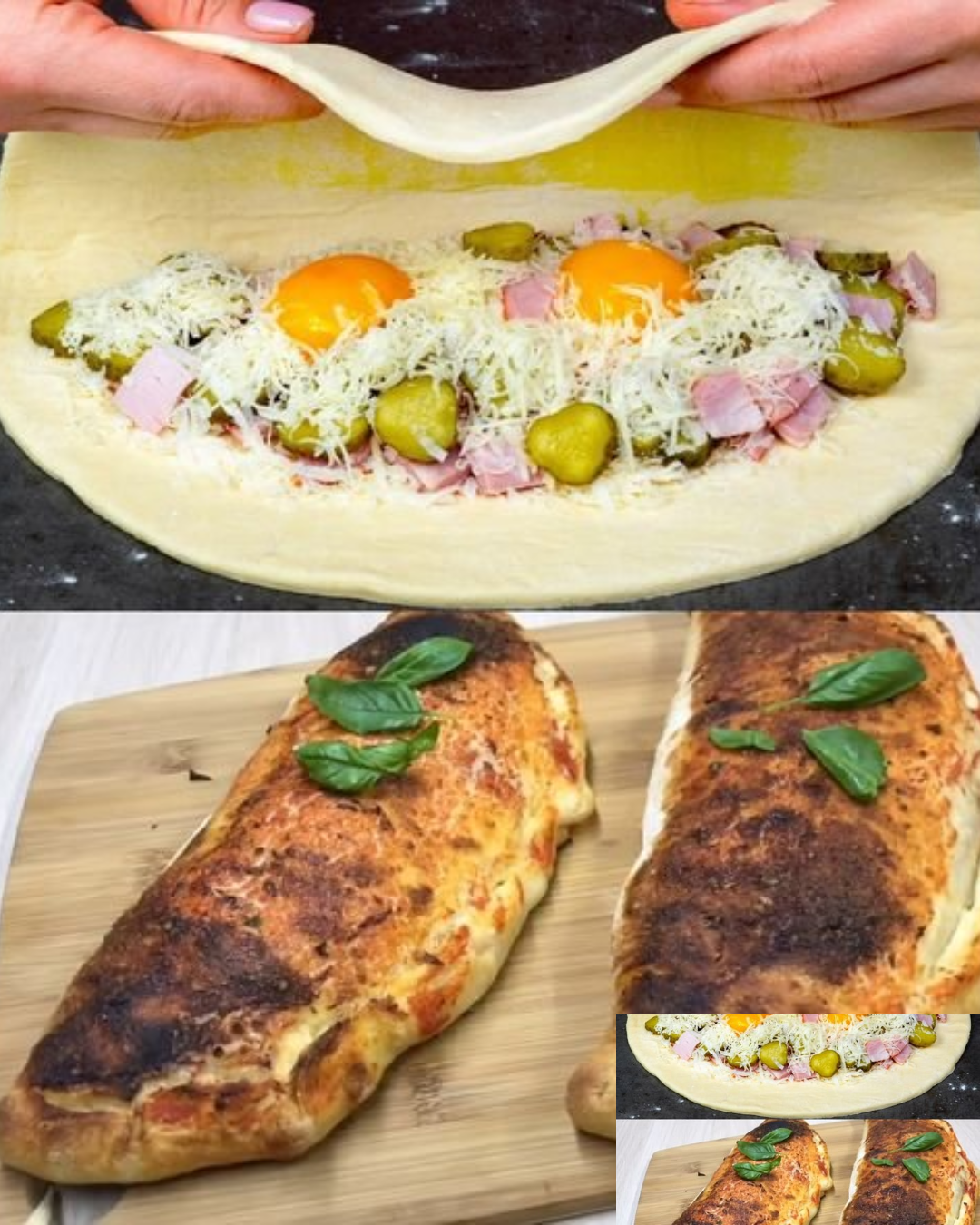 Blätterteig Calzone