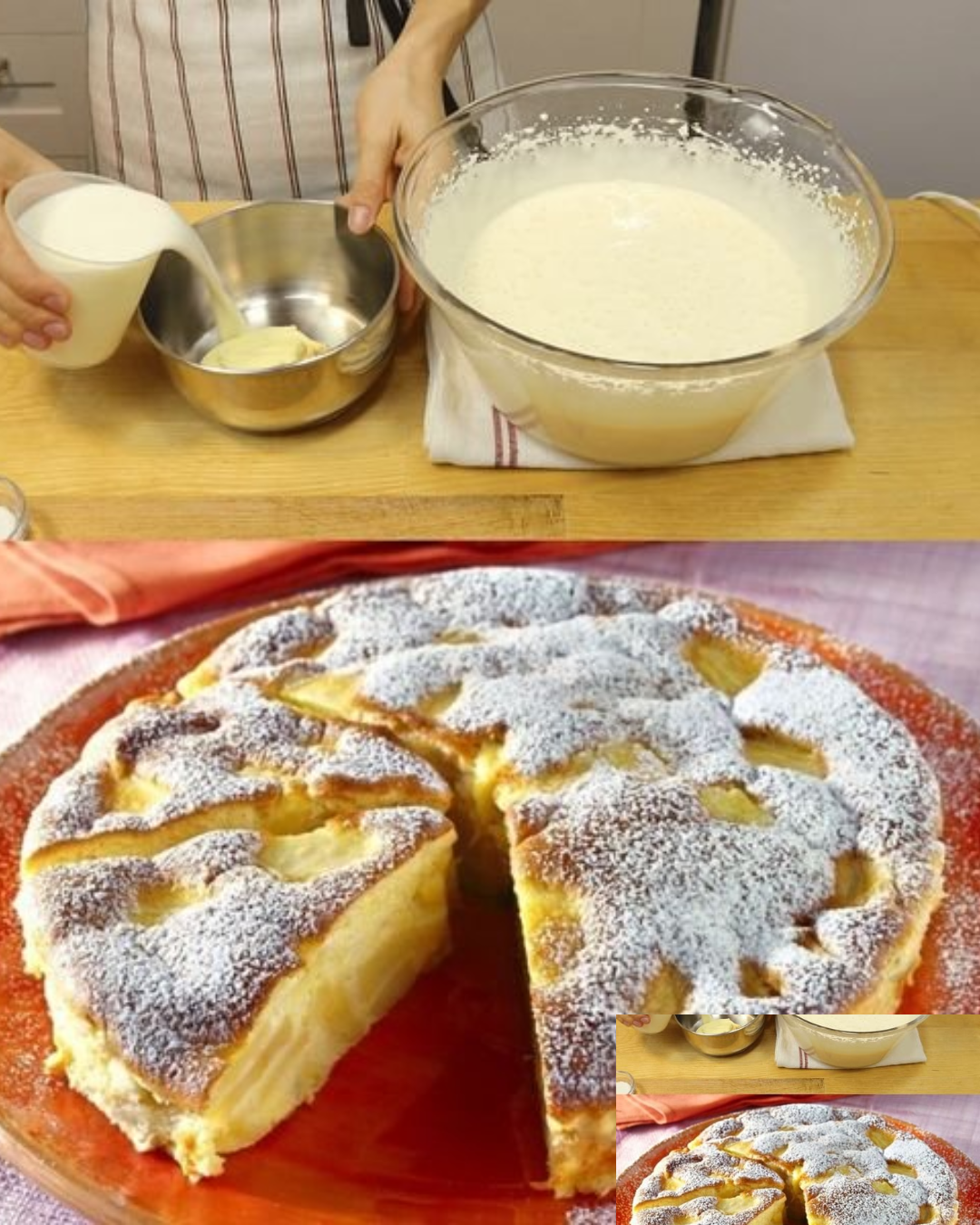 Italienischer Apfelkuchen in 3 Minuten