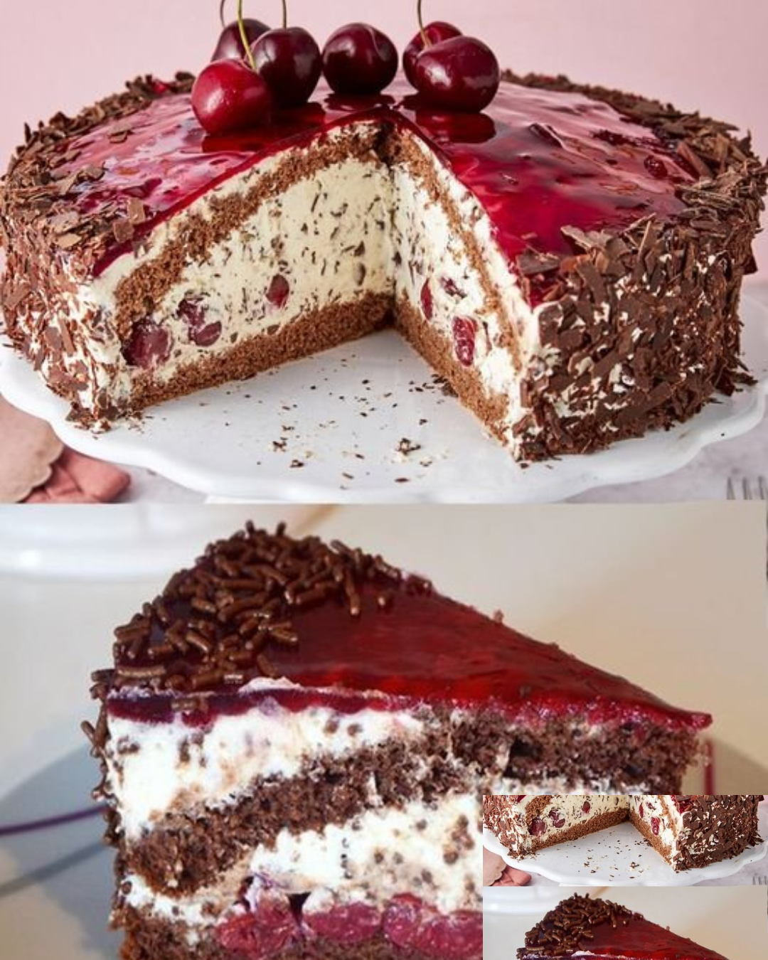 Stracciatella-Kirsch-Torte