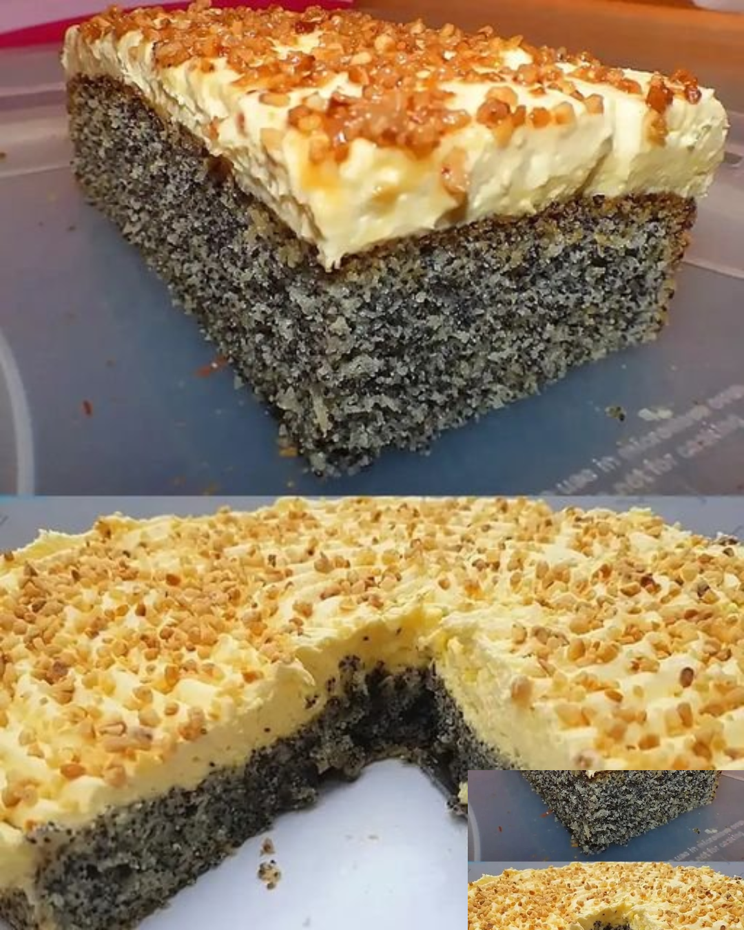 Schneller Mohnkuchen ohne Boden