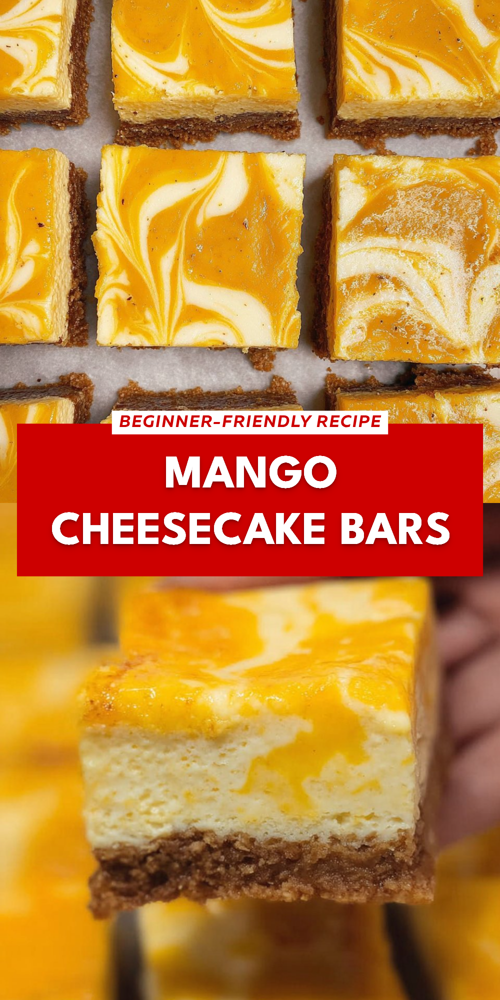Mango Cheesecake Bars
