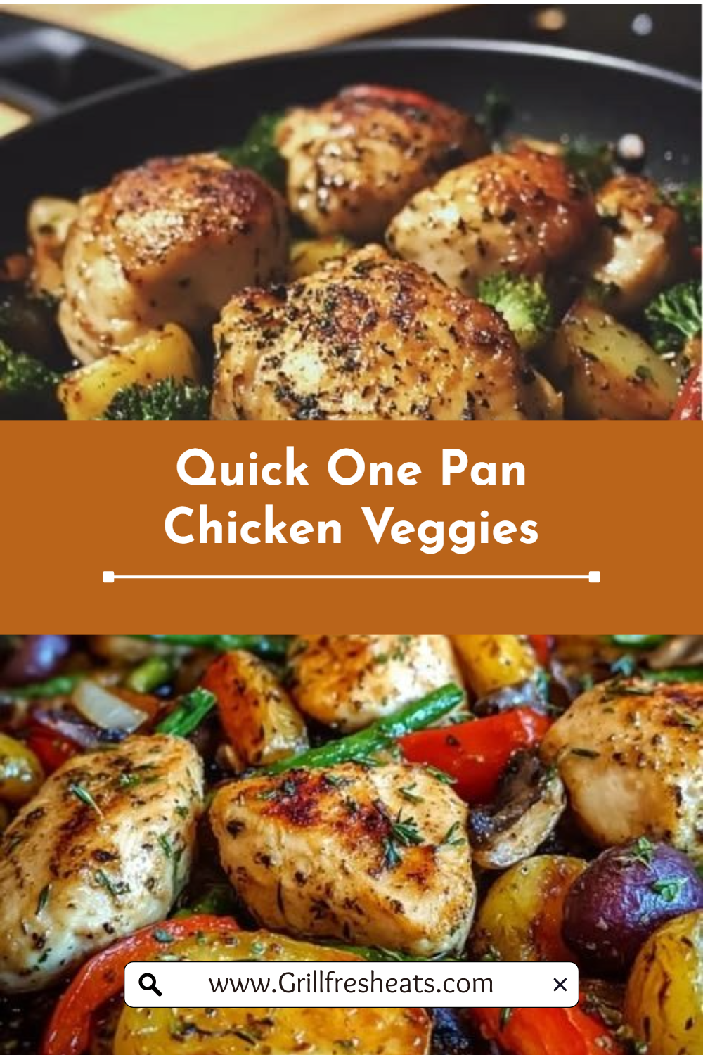 Quick One Pan Chicken Veggies 1 Quick One Pan Chicken Veggies