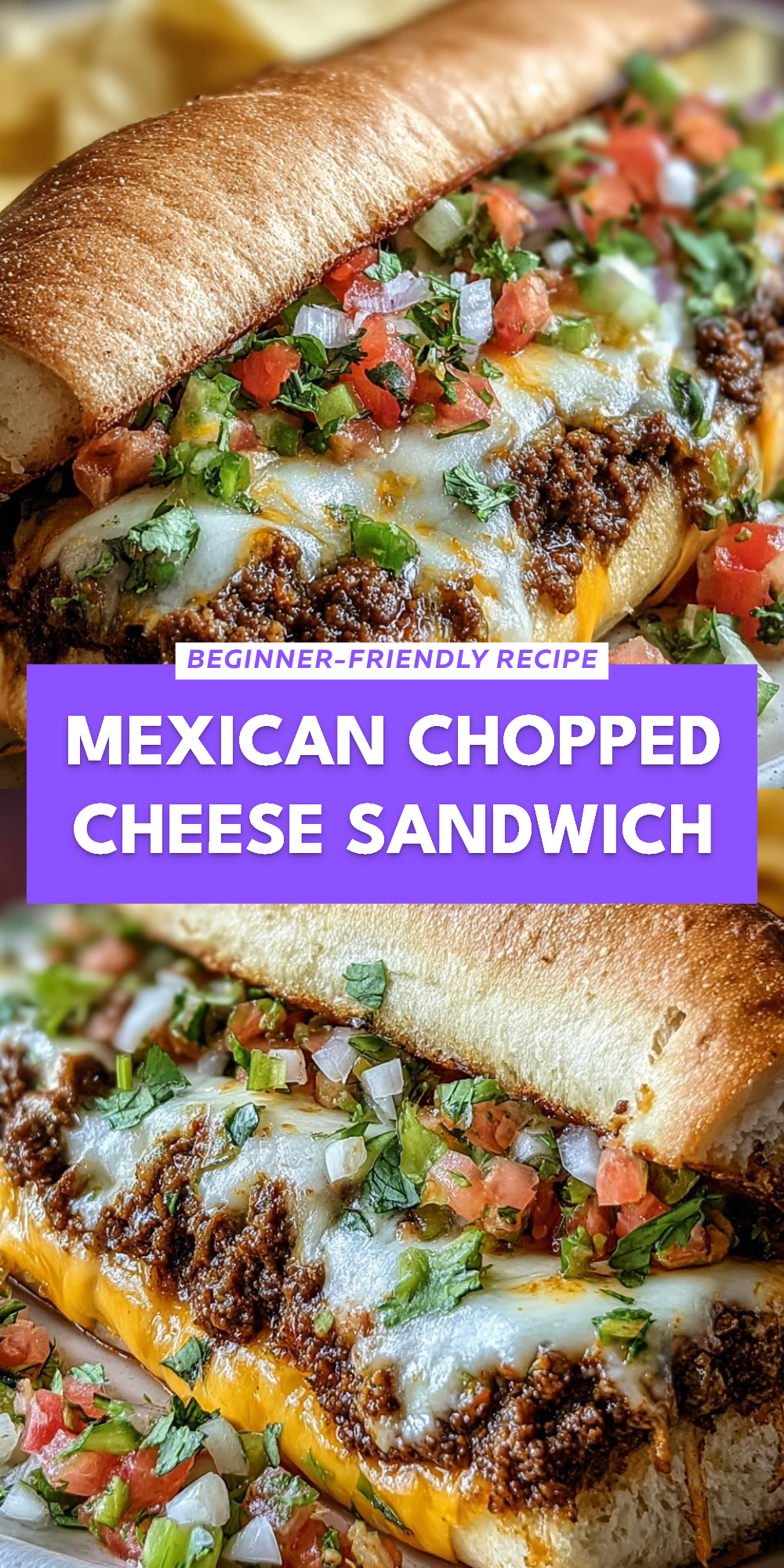 Mexican Chopped Cheese Sandwich
