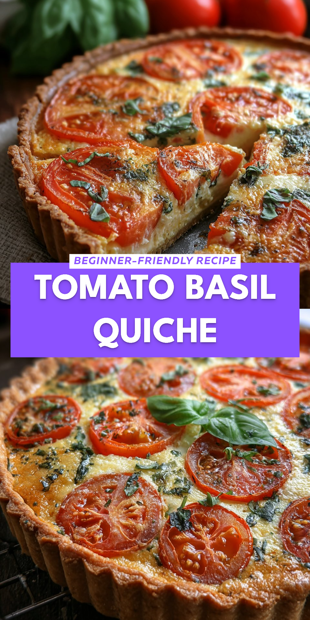 Tomato Basil Quiche