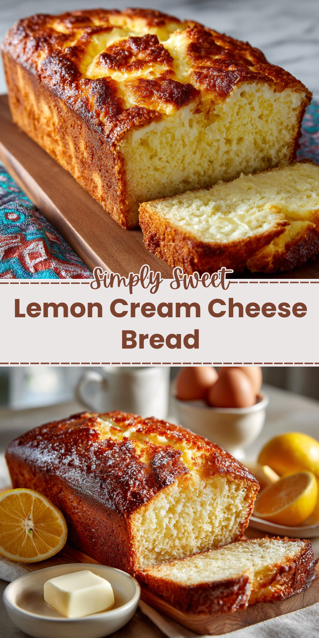 Lemon Cream Cheese Bread