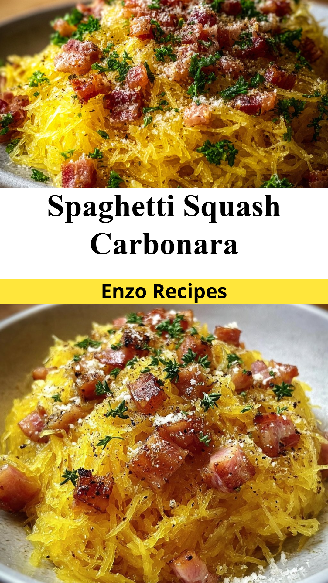 Spaghetti Squash Carbonara
