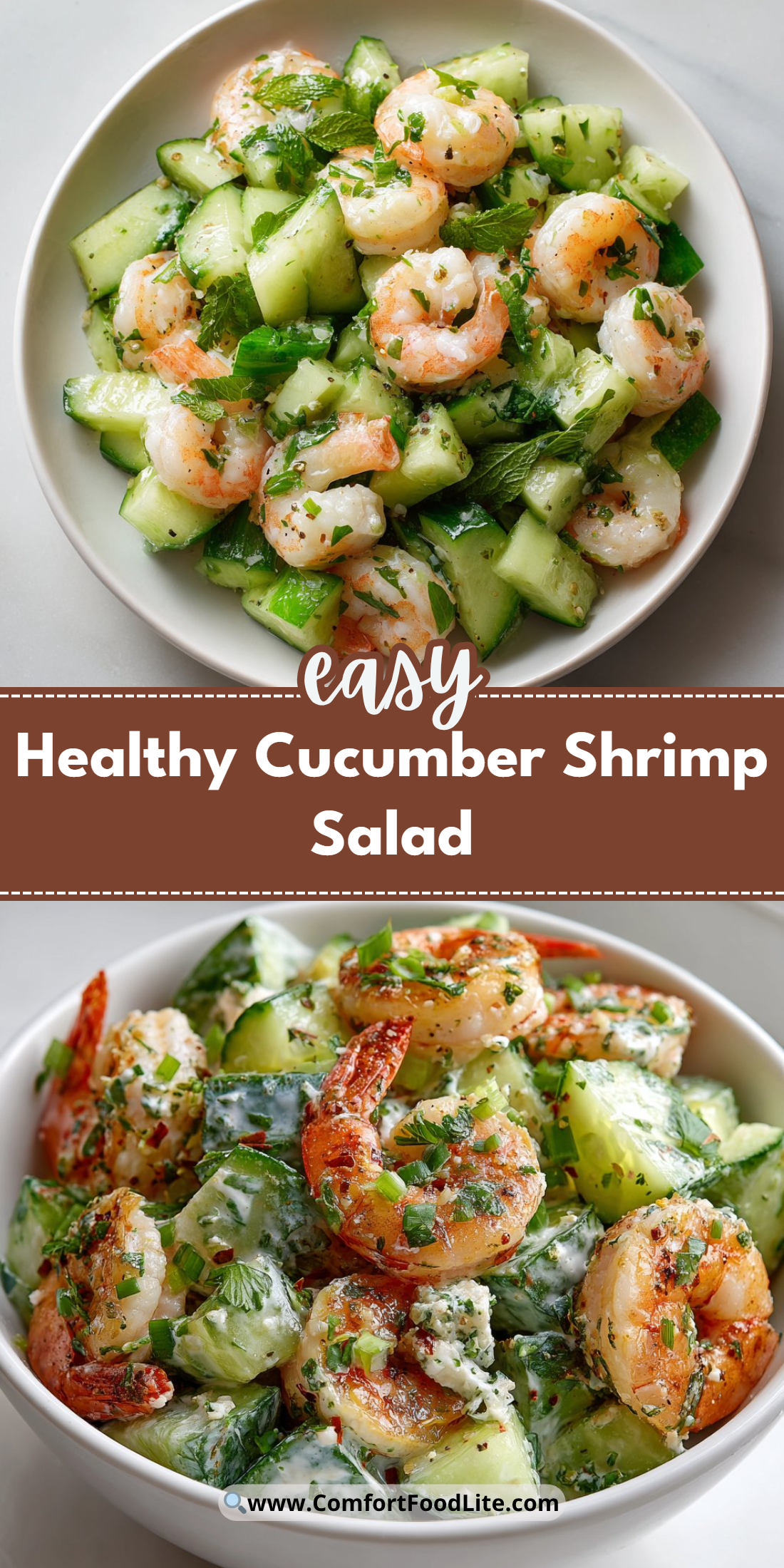 Healthy Cucumber Shrimp Salad