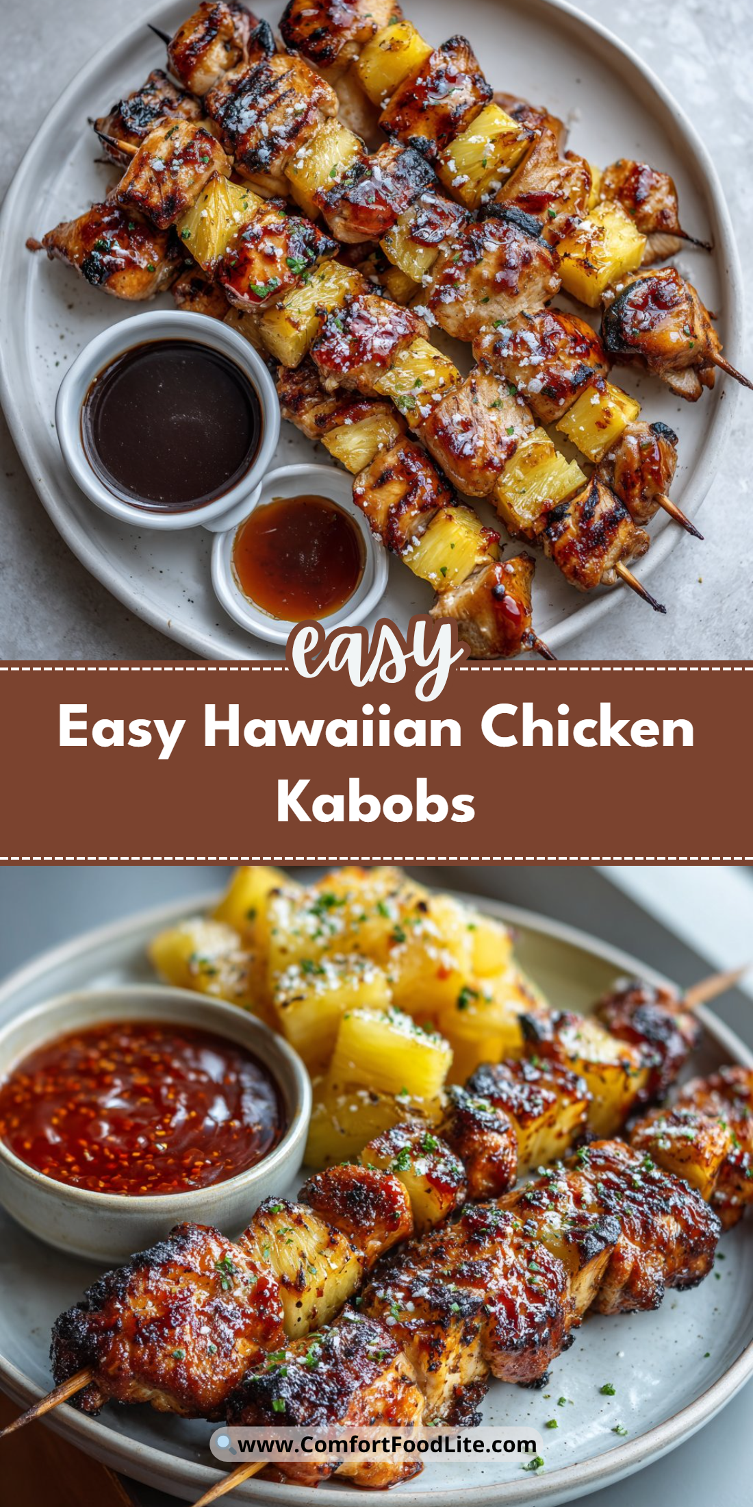 Easy Hawaiian Chicken Kabobs
