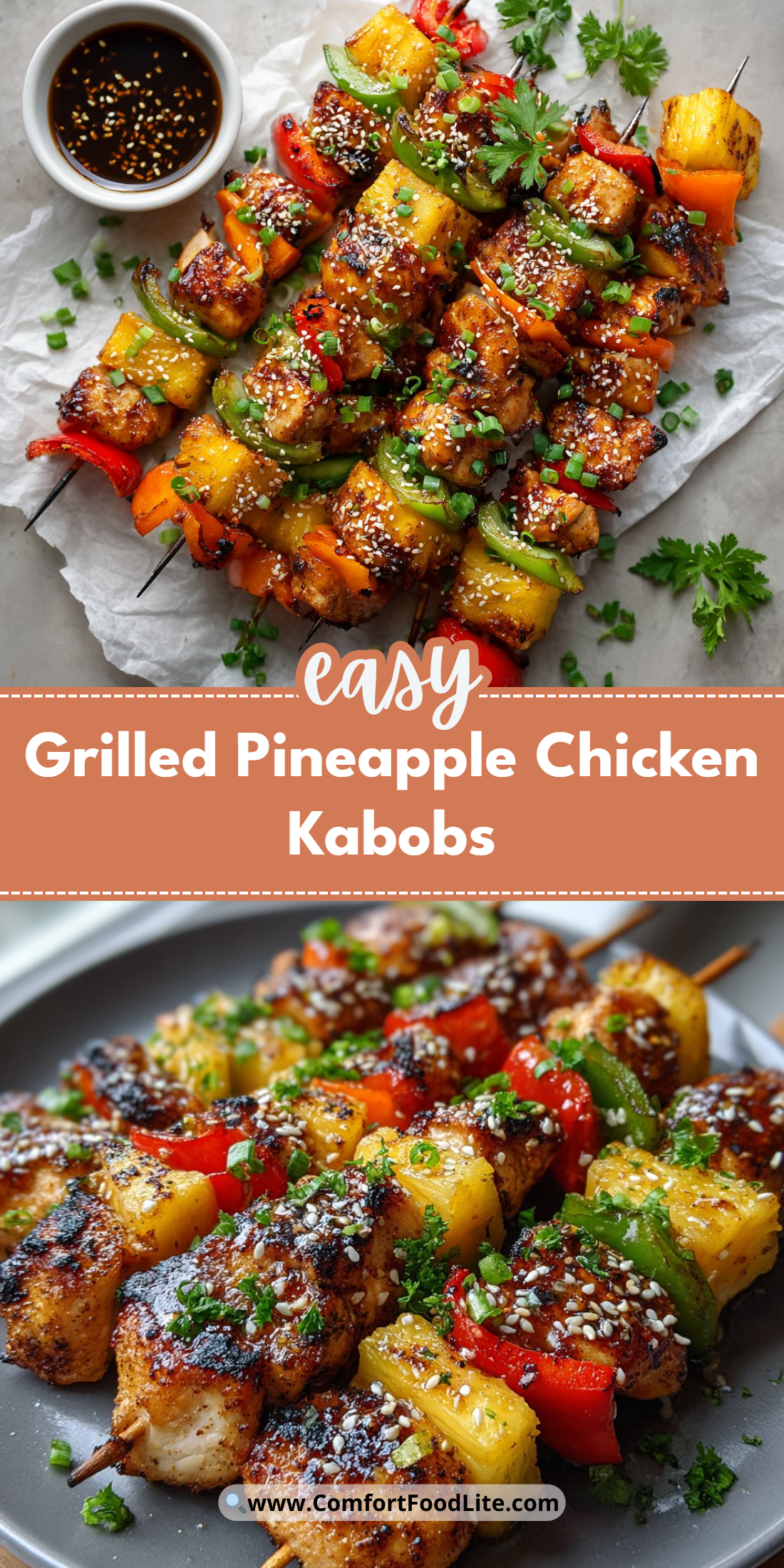 Grilled Pineapple Chicken Kabobs