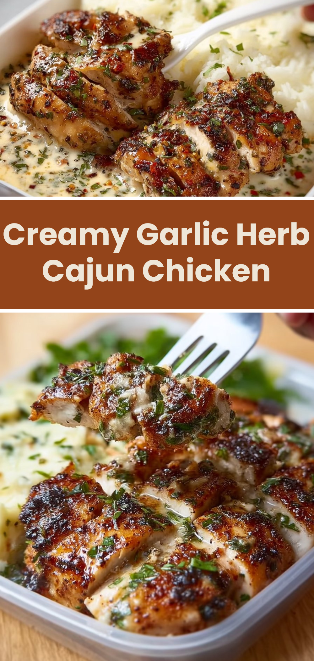 Creamy Garlic Herb Cajun Chicken