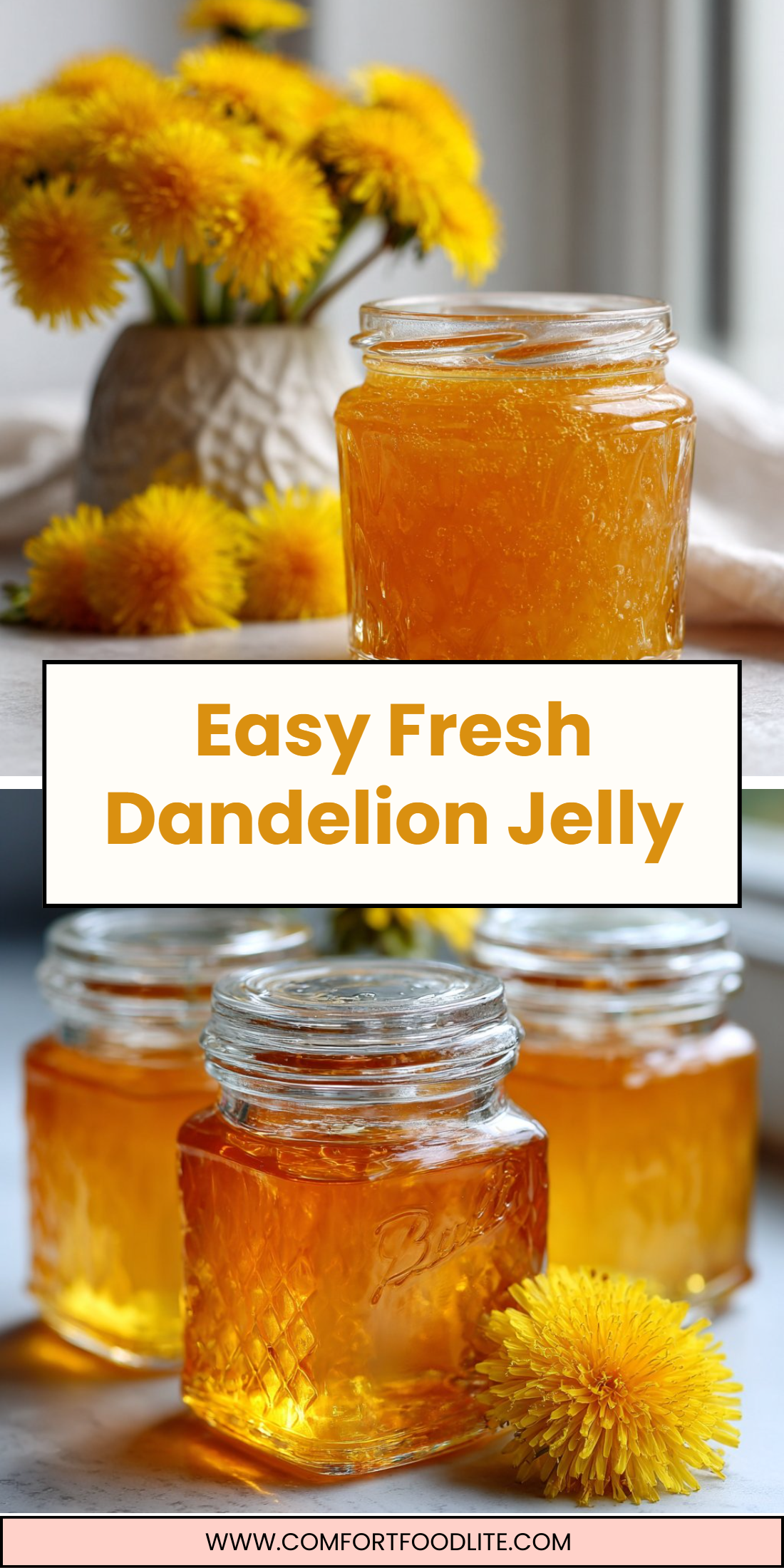 Easy Fresh Dandelion Jelly