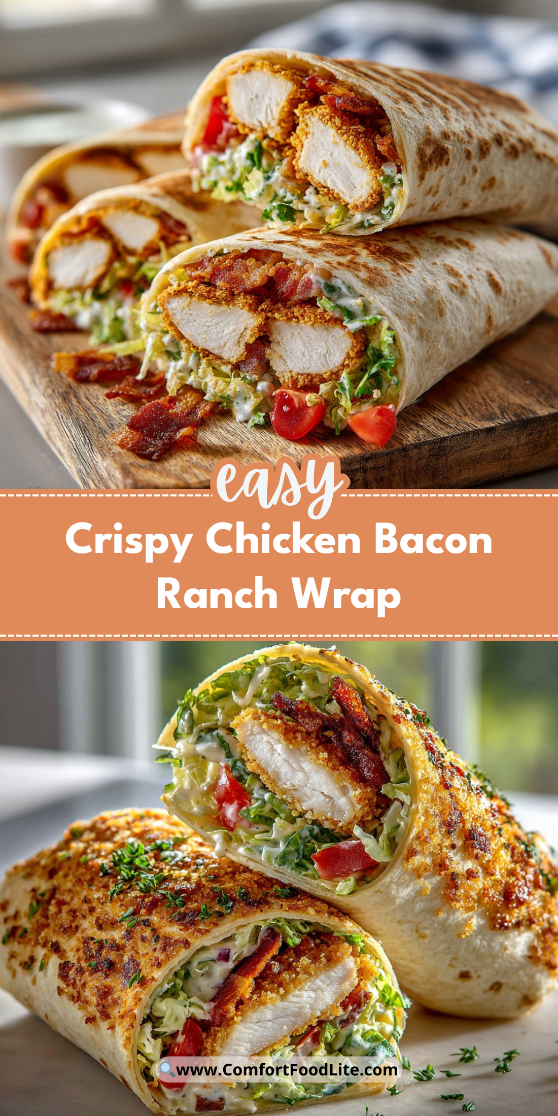 Crispy Chicken Bacon Ranch Wrap