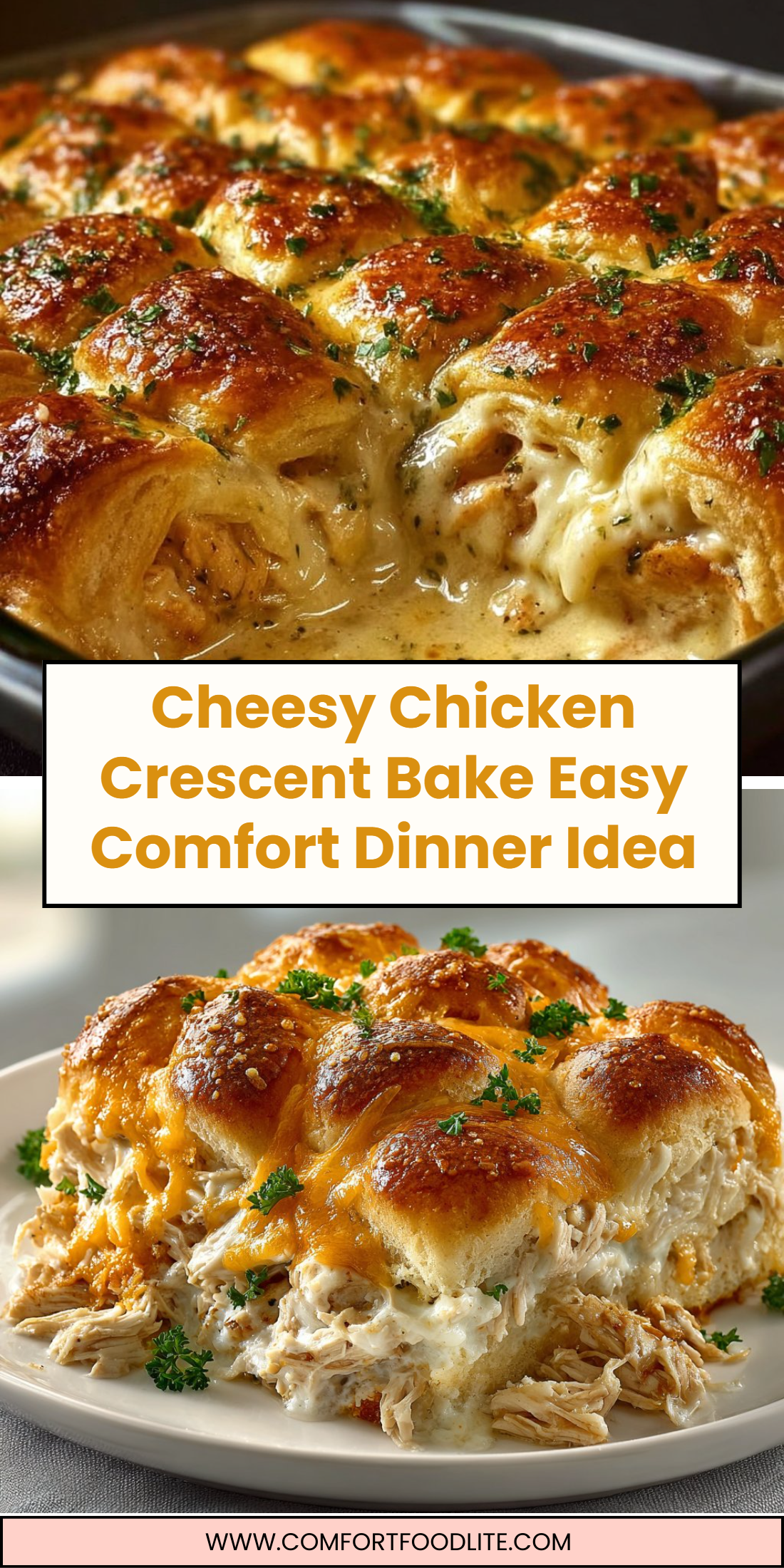 Cheesy Chicken Crescent Bake Easy Comfort Dinner Idea