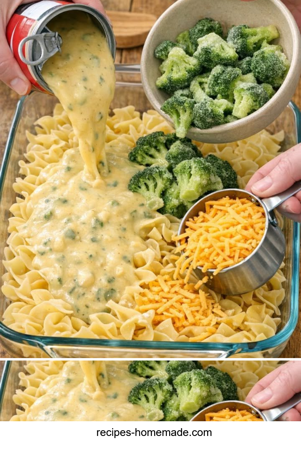 Cheddar Broccoli Noodle Bake