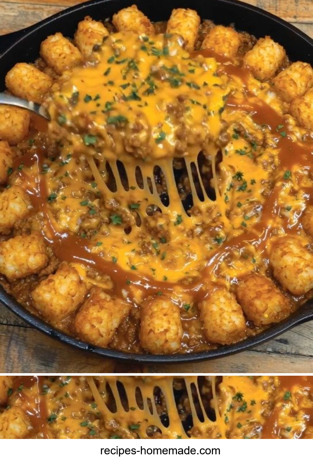 Sloppy Joe Tater Tot Casserole