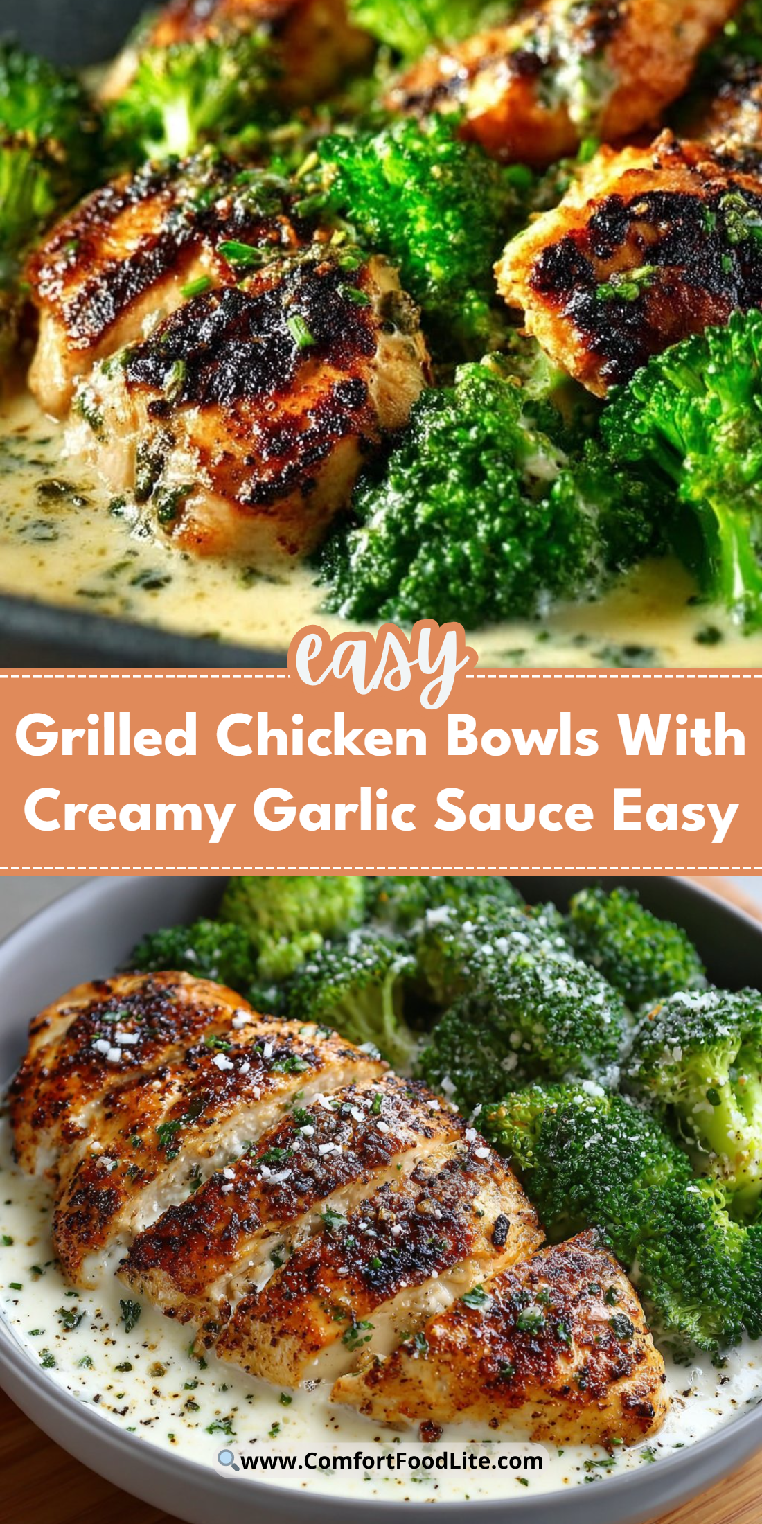Grilled Chicken Bowls With Creamy Garlic Sauce Easy
