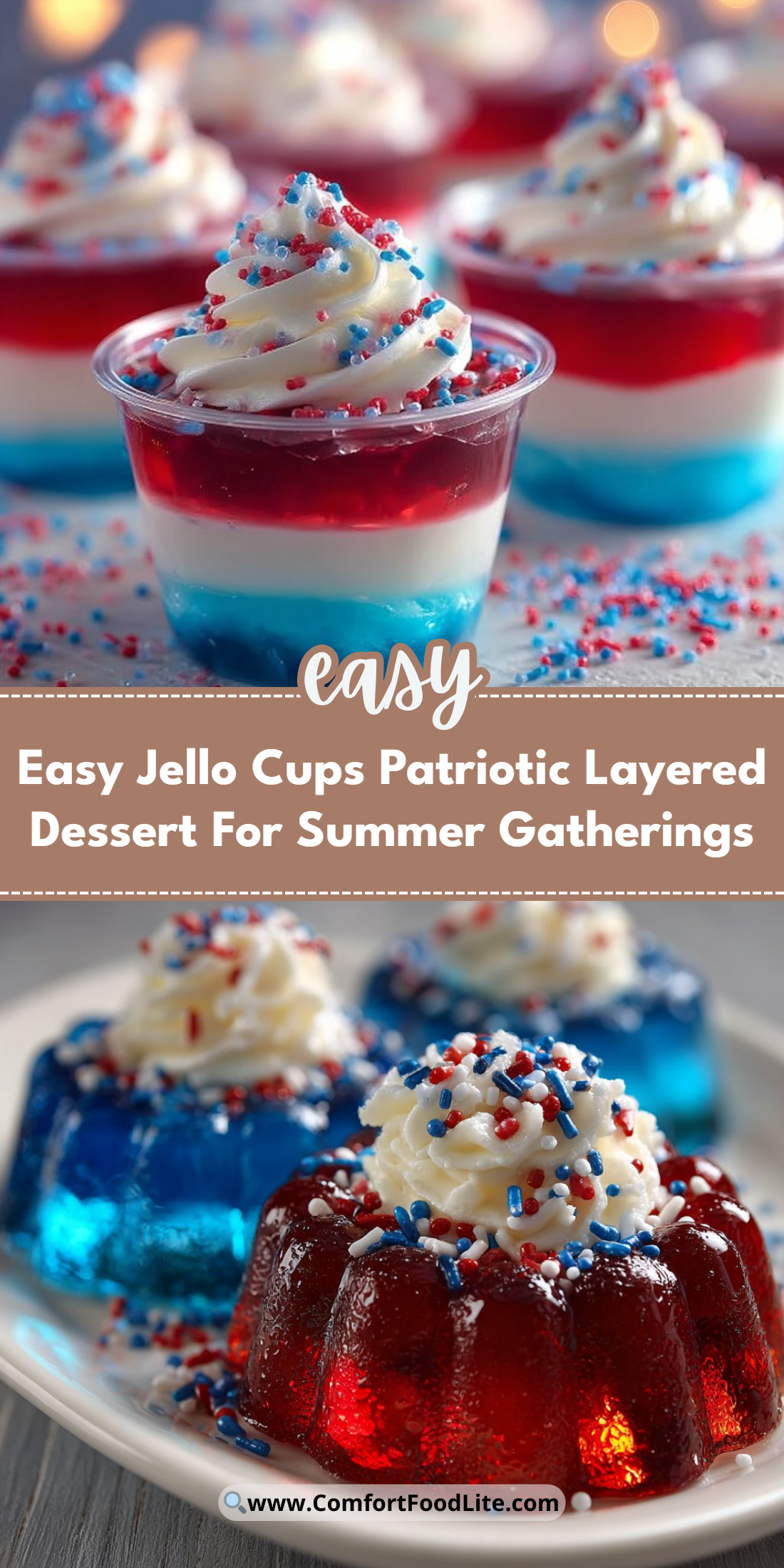 Easy Jello Cups Patriotic Layered Dessert For Summer Gatherings