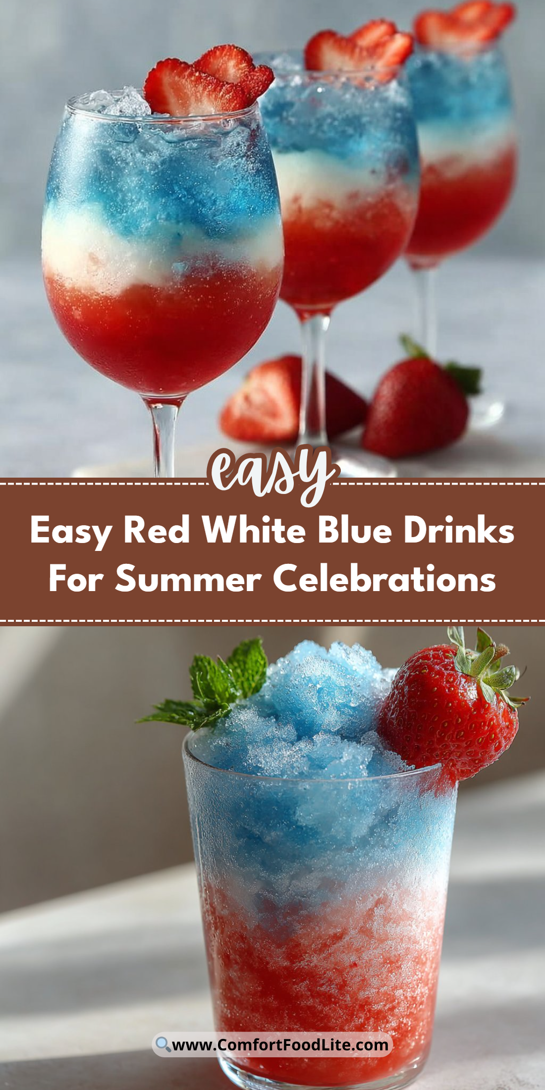 Easy Red White Blue Drinks For Summer Celebrations