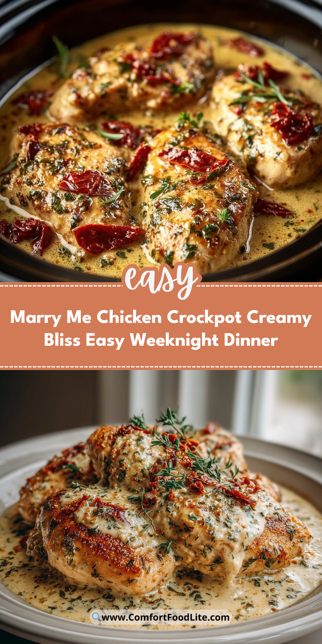 Marry Me Chicken Crockpot Creamy Bliss Easy Weeknight Dinner