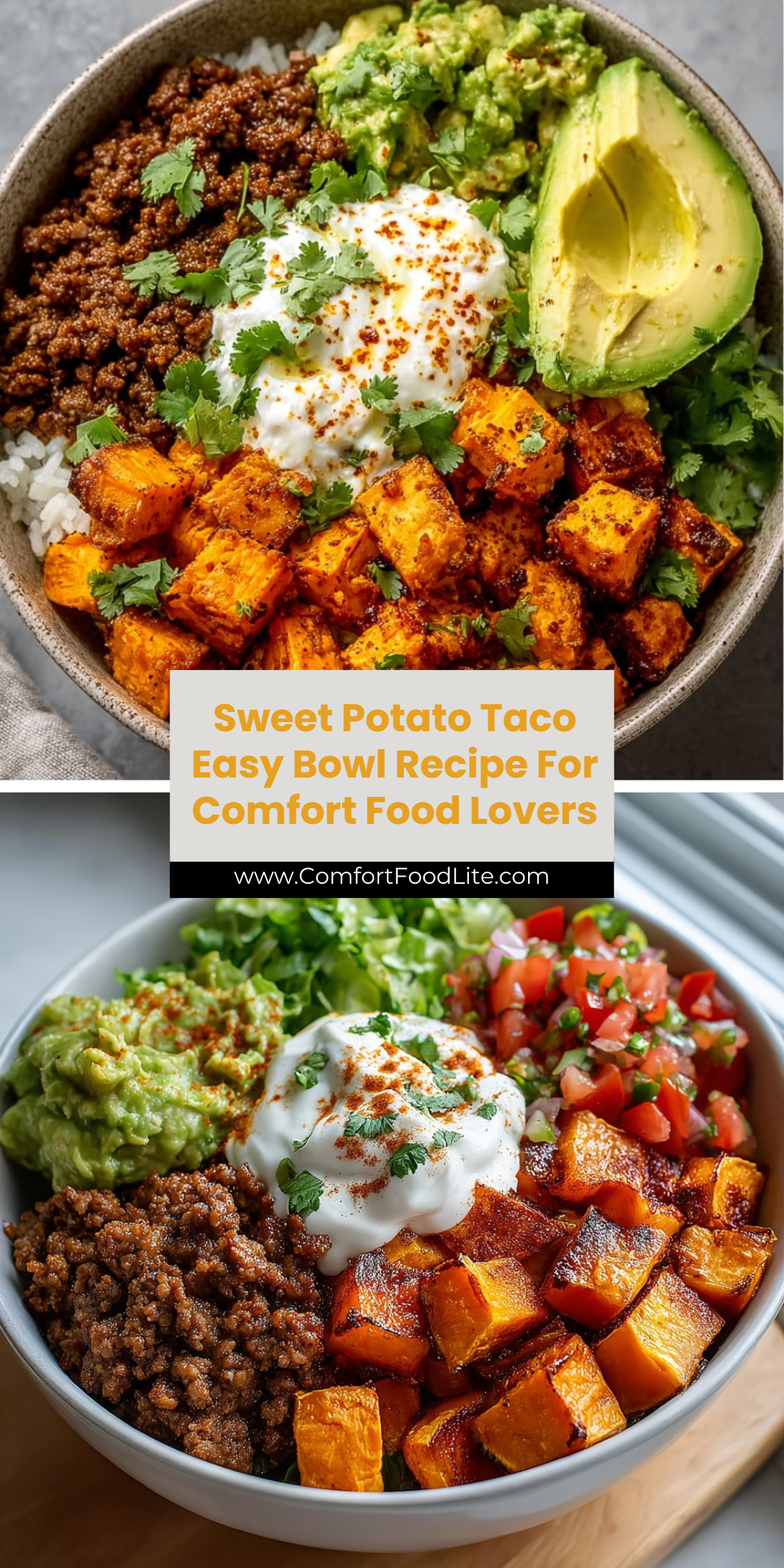 Sweet Potato Taco Easy Bowl Recipe For Comfort Food Lovers