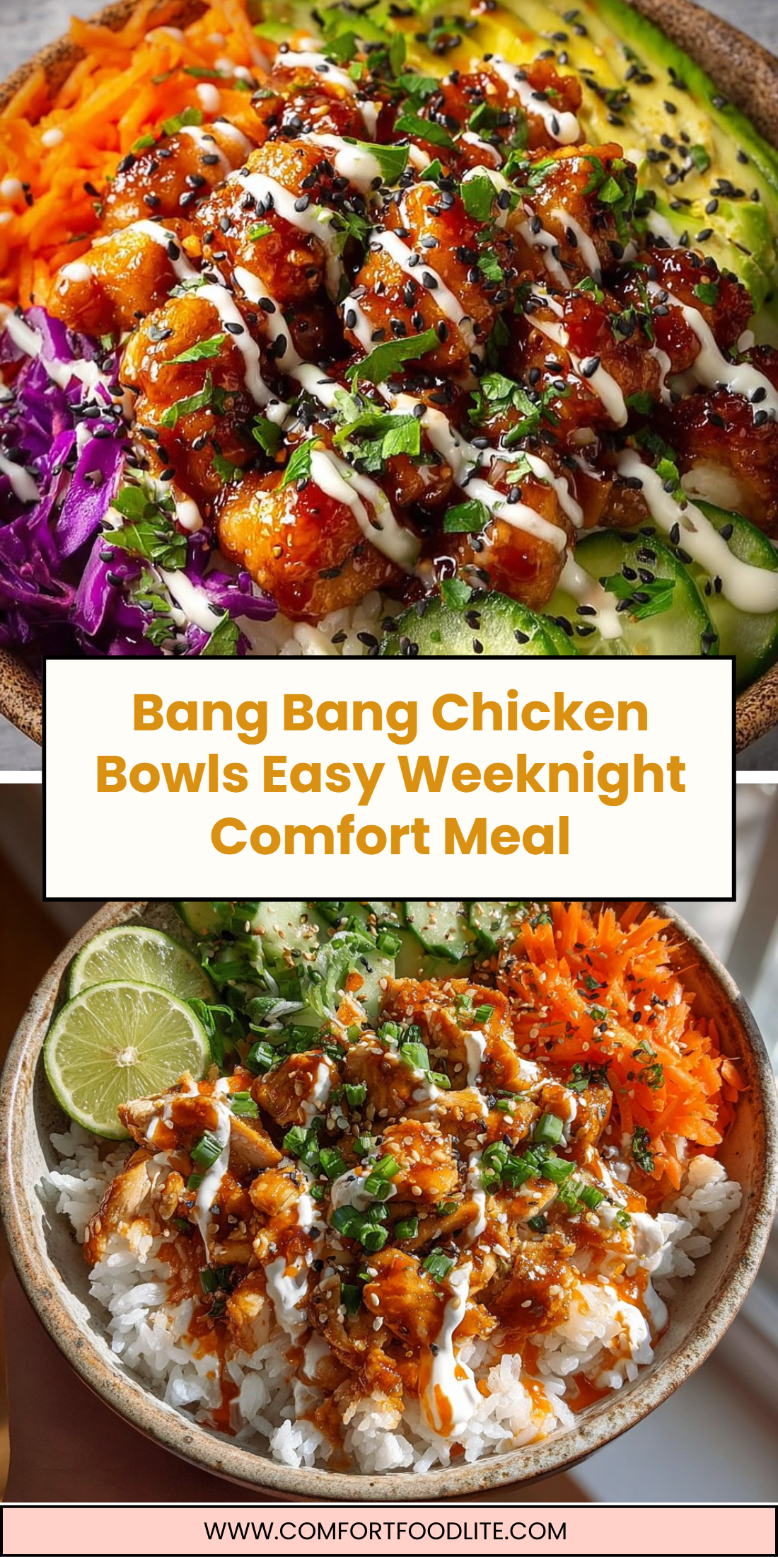 Bang Bang Chicken Bowls Easy Weeknight Comfort Meal