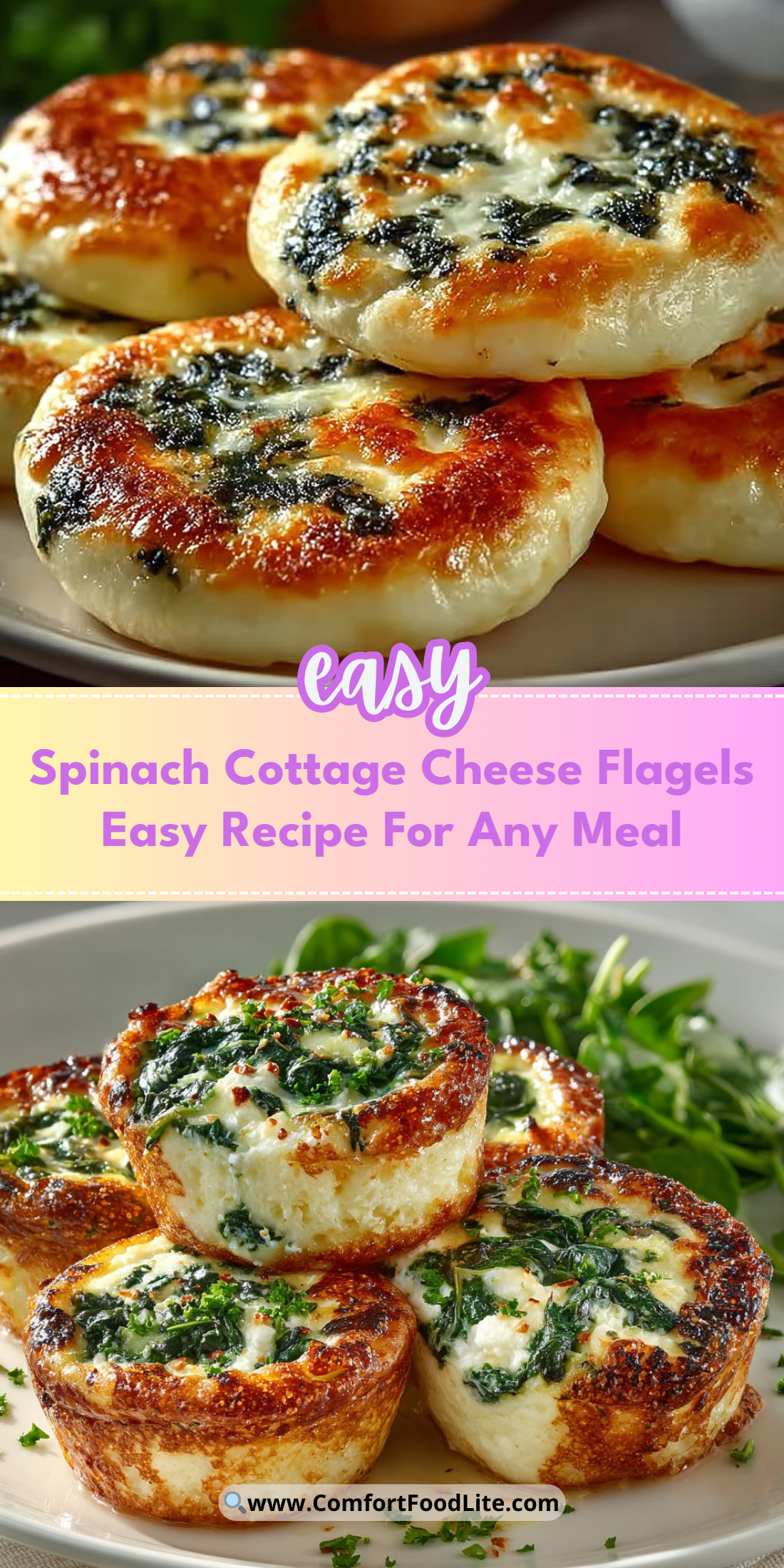 Spinach Cottage Cheese Flagels Easy Recipe For Any Meal