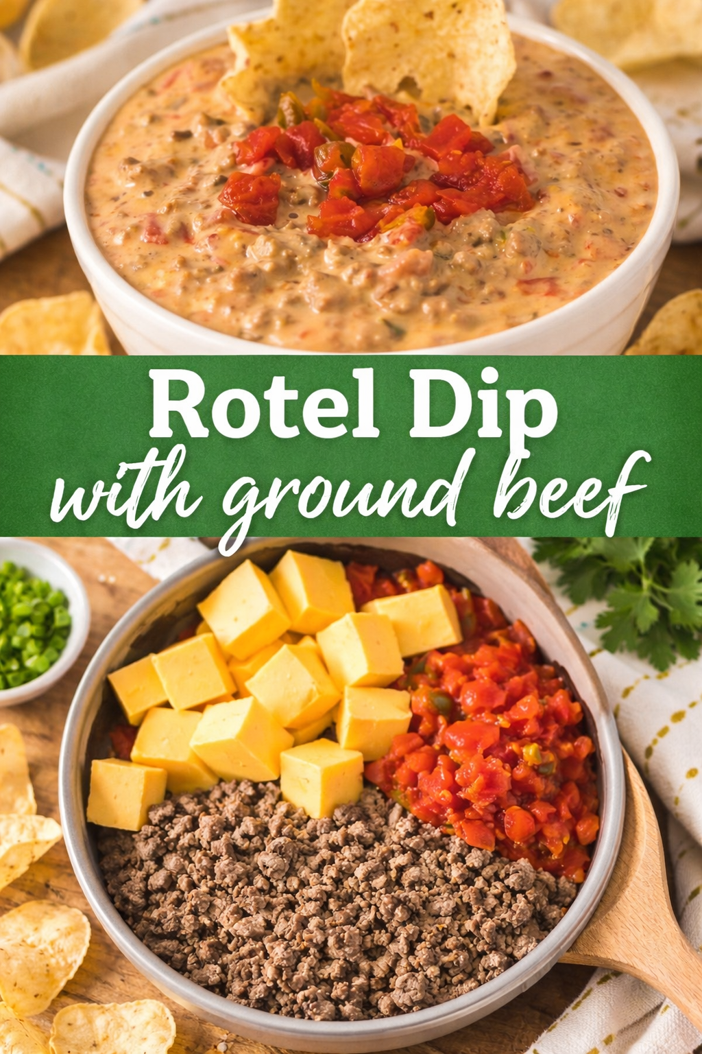Rotel Dip with Ground Beef