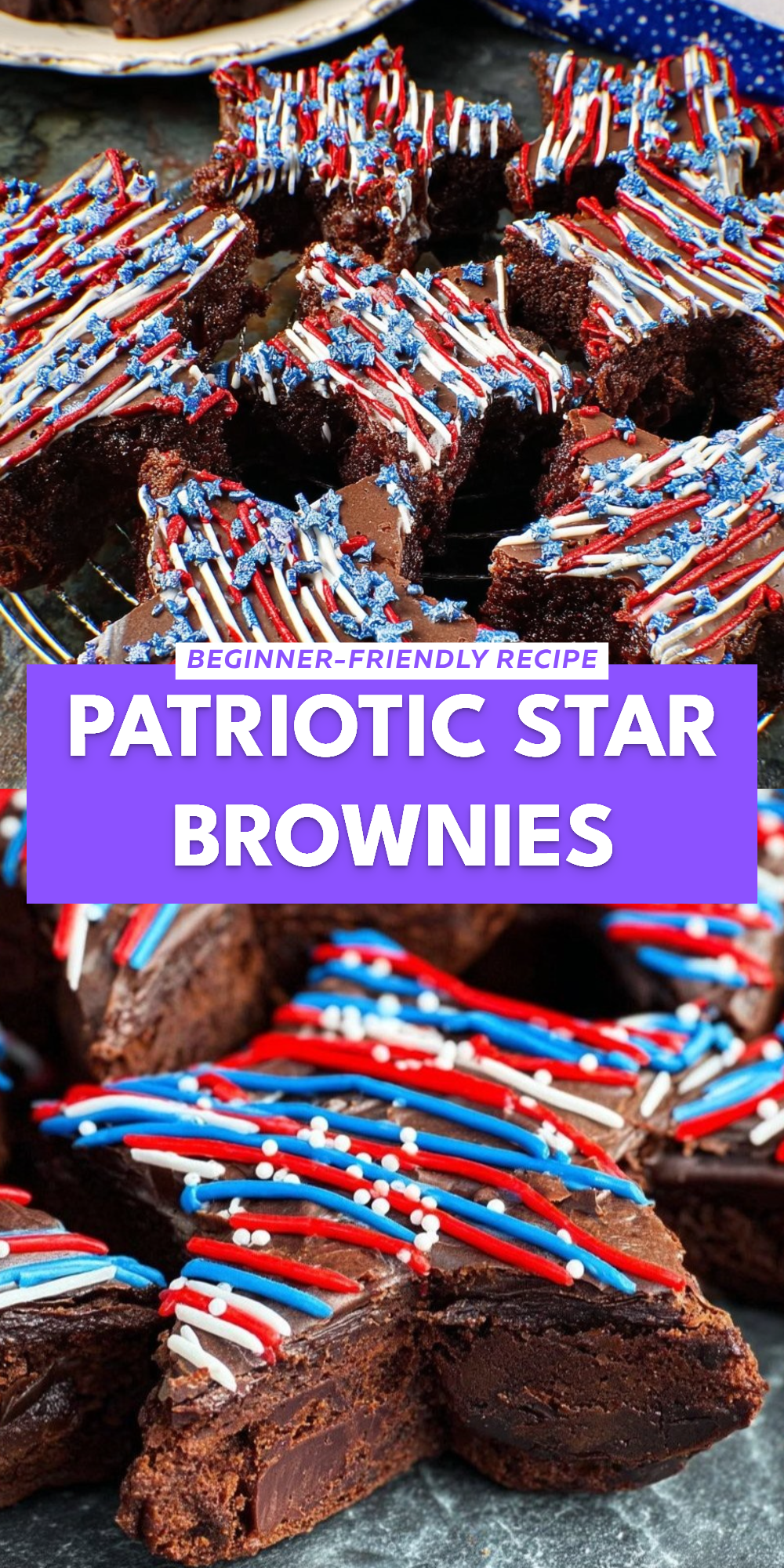 Patriotic Star Brownies