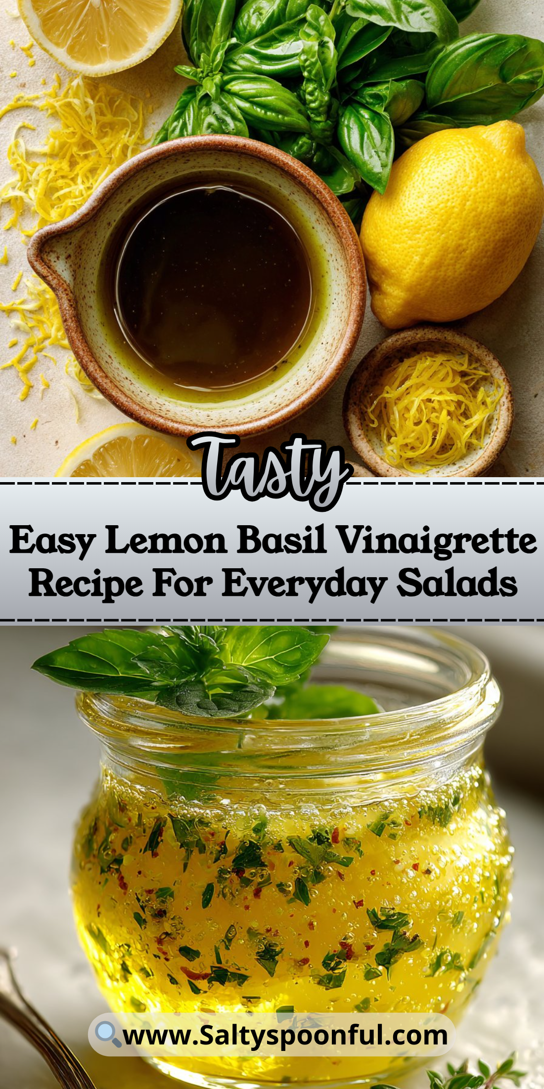Easy Lemon Basil Vinaigrette Recipe For Everyday Salads