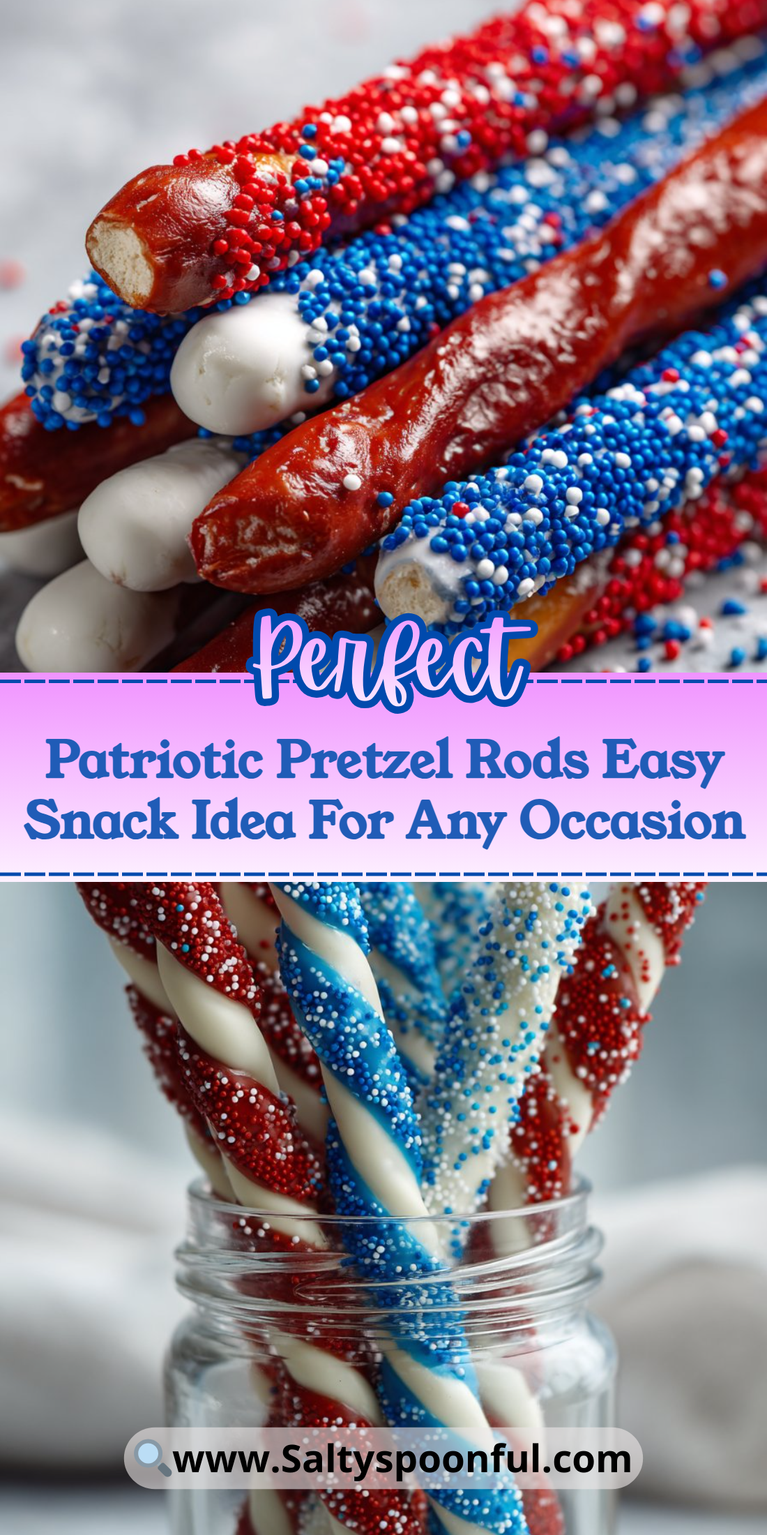 Patriotic Pretzel Rods Easy Snack Idea For Any Occasion