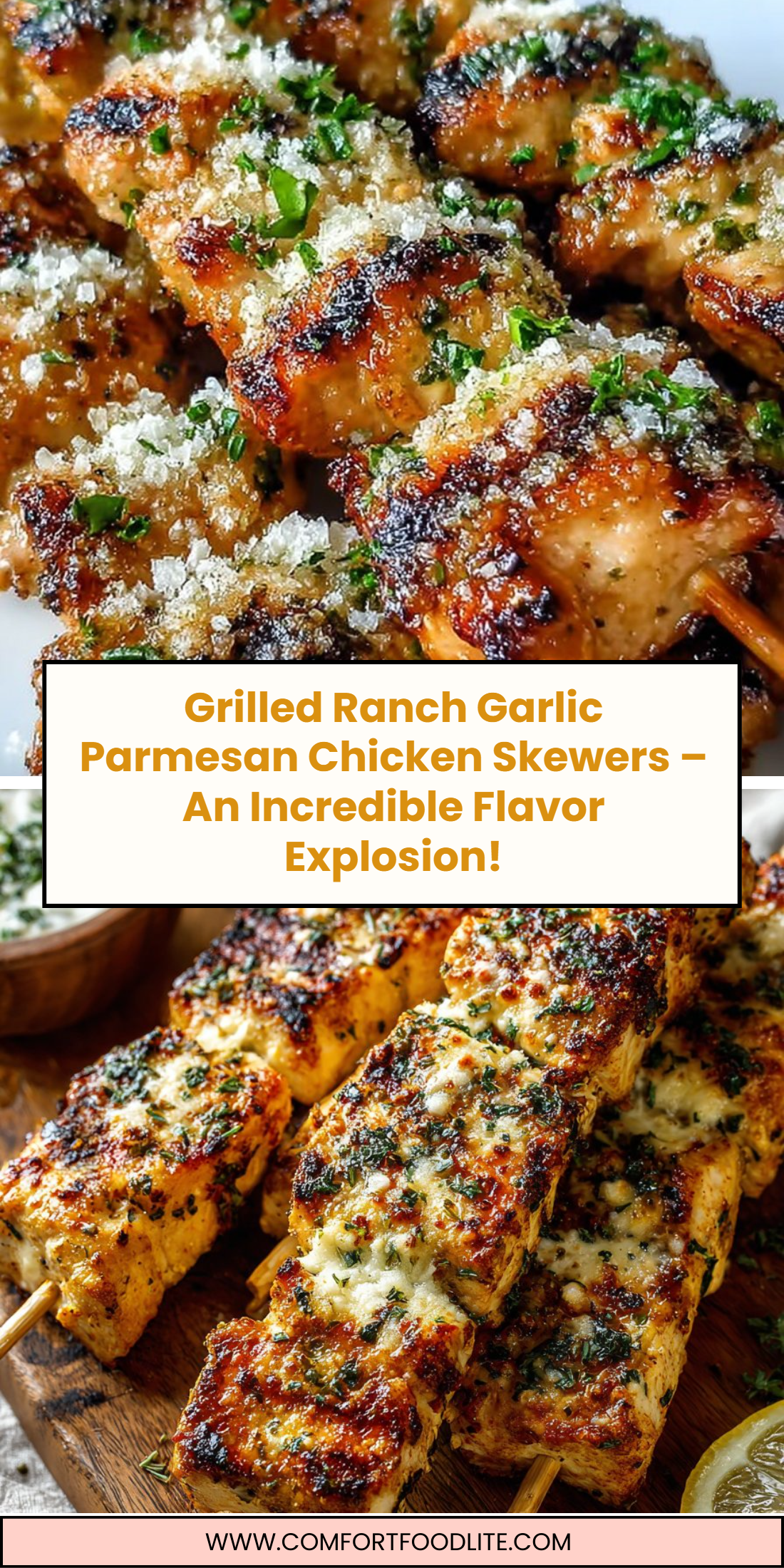 Grilled Ranch Garlic Parmesan Chicken Skewers – An Incredible Flavor Explosion!