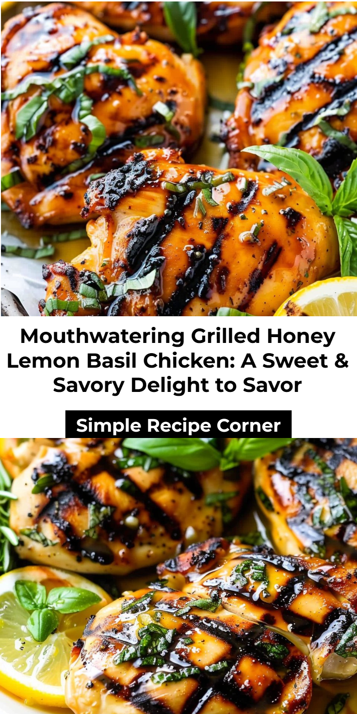 Honey Lemon Basil Grilled Chicken