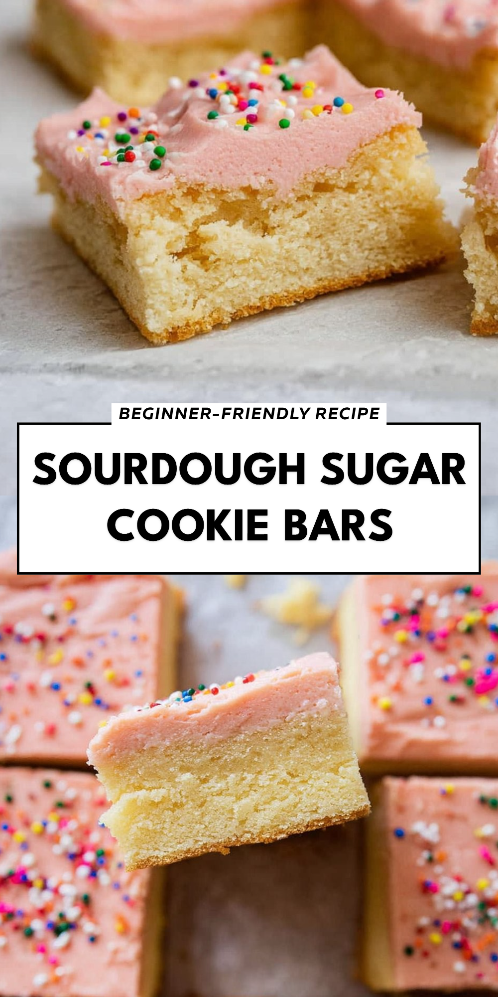 Sourdough Sugar Cookie Bars