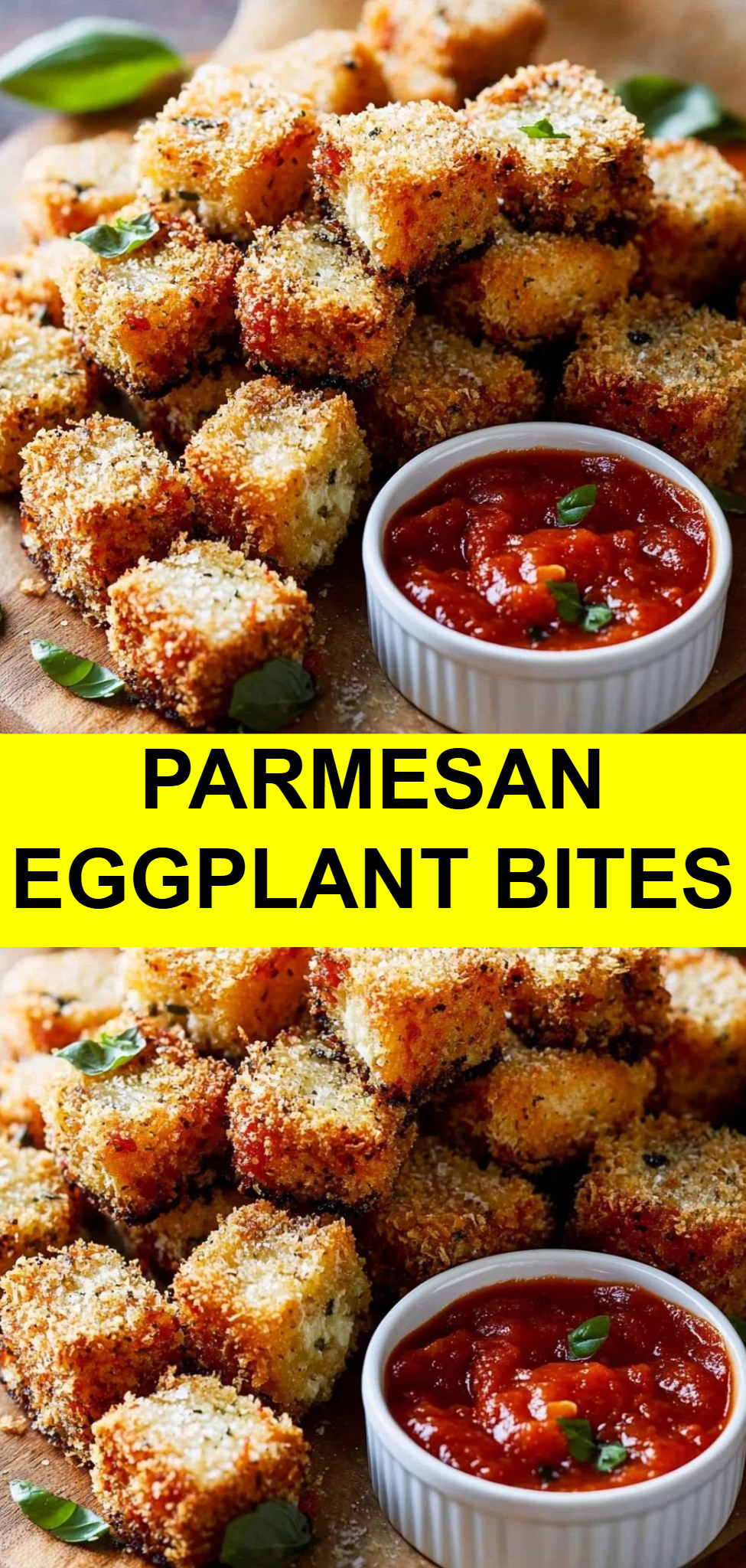 Parmesan Eggplant Bites