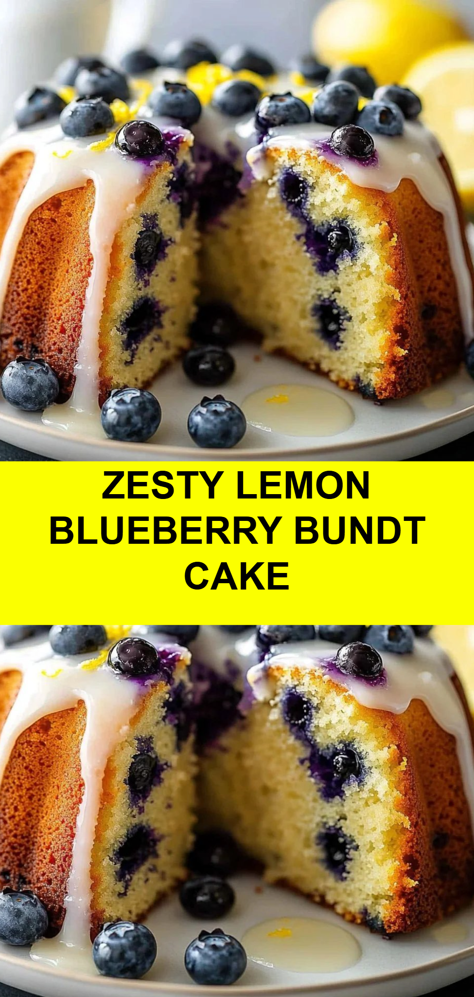 Zesty Lemon Blueberry Bundt Cake
