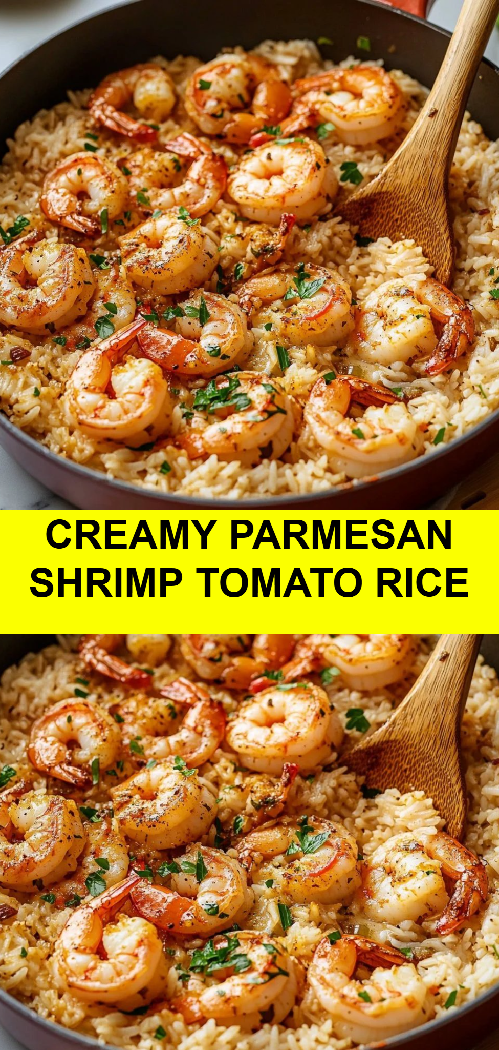 Creamy Parmesan Shrimp Tomato Rice