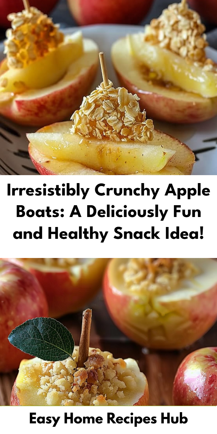 Crunchy Apple Boats