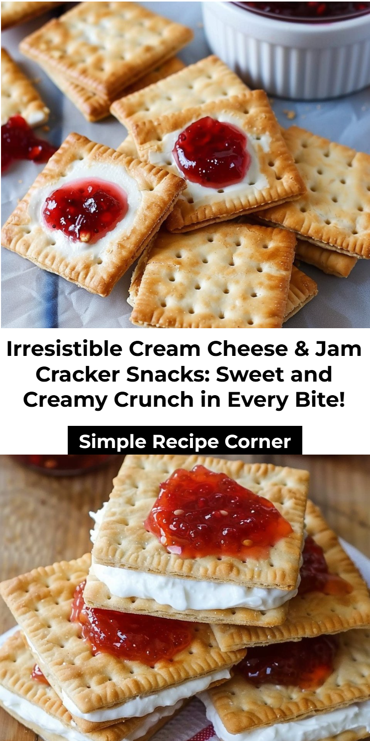 Cream Cheese and Jam Crackers