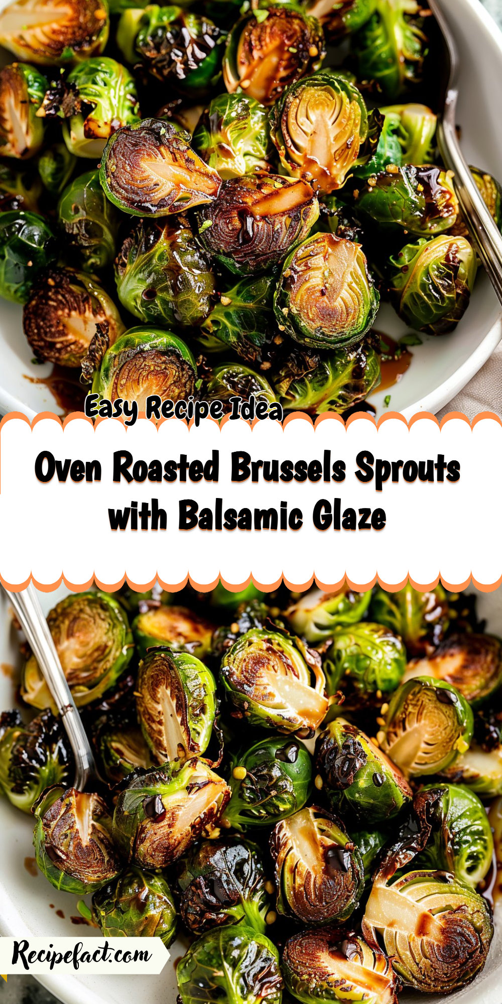 Oven Roasted Brussels Sprouts with Balsamic Glaze