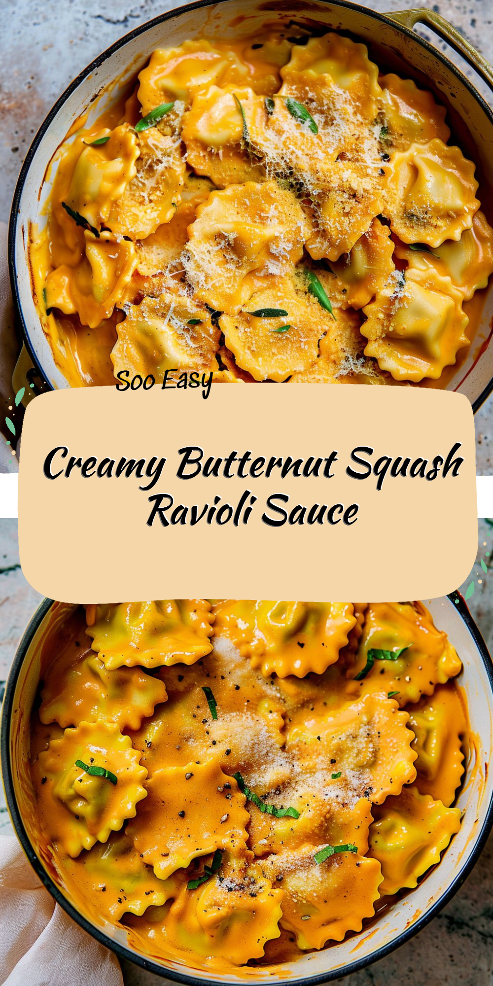 Creamy Butternut Squash Ravioli Sauce