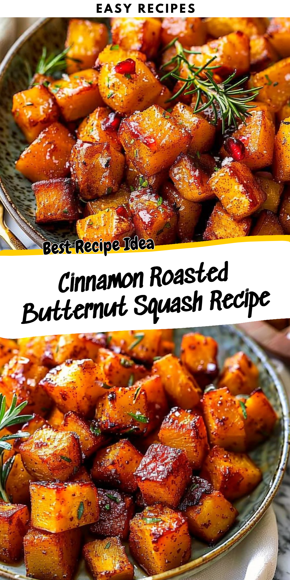 Cinnamon Roasted Butternut Squash Recipe