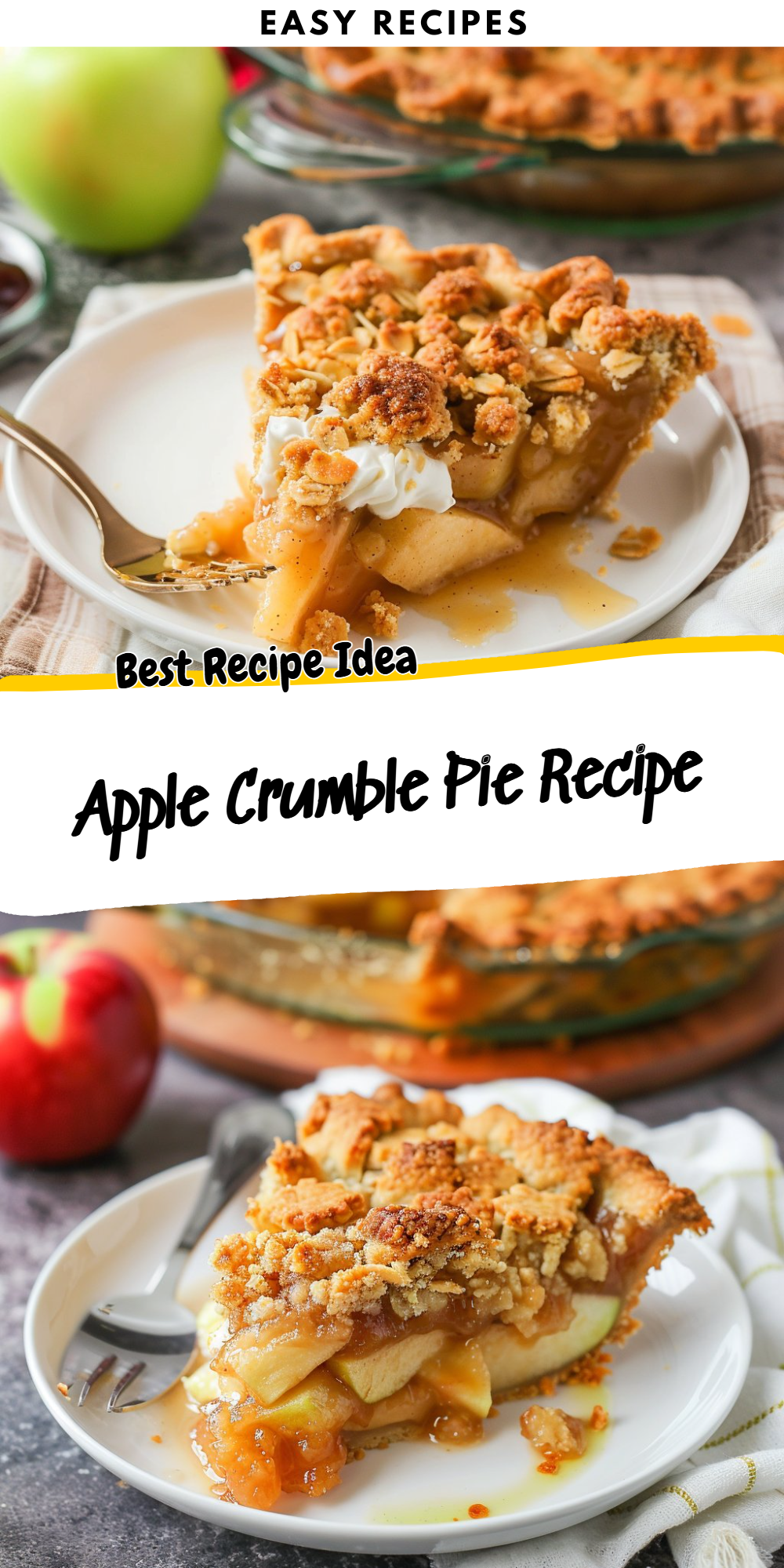 Apple Crumble Pie Recipe