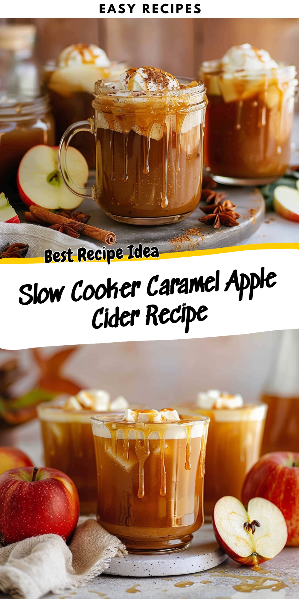 Slow Cooker Caramel Apple Cider Recipe