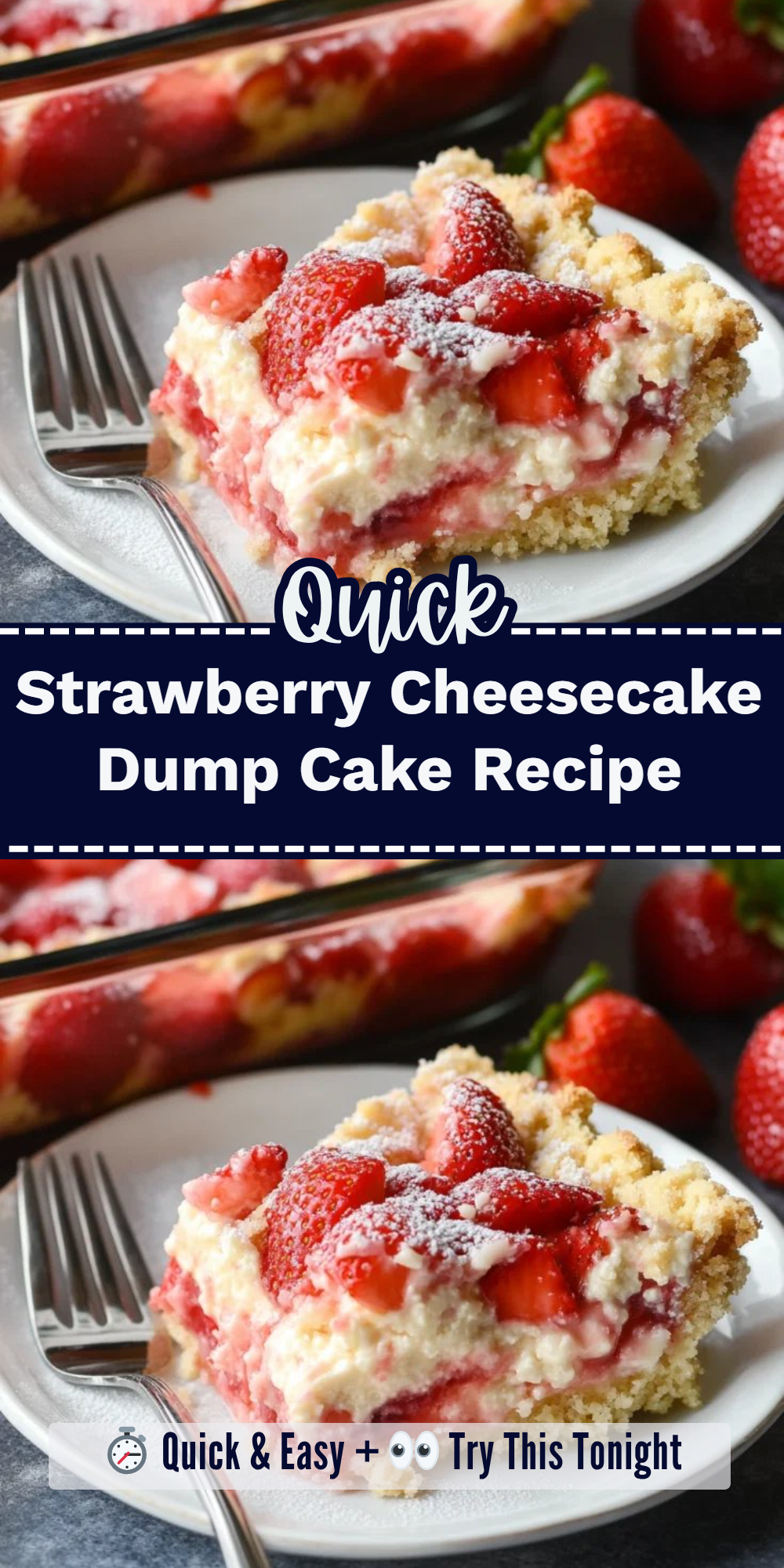 Strawberry Cheesecake Dump Cake Recipe